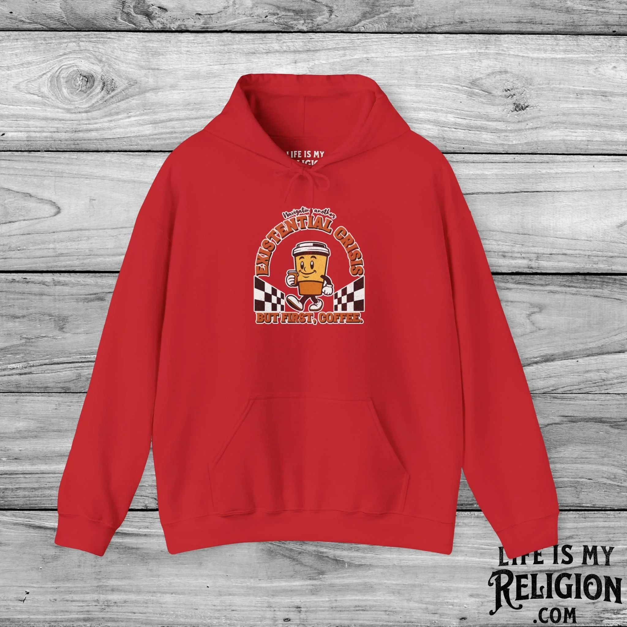 Navigating Another Existential Crisis, But First, Coffee - Hoodie