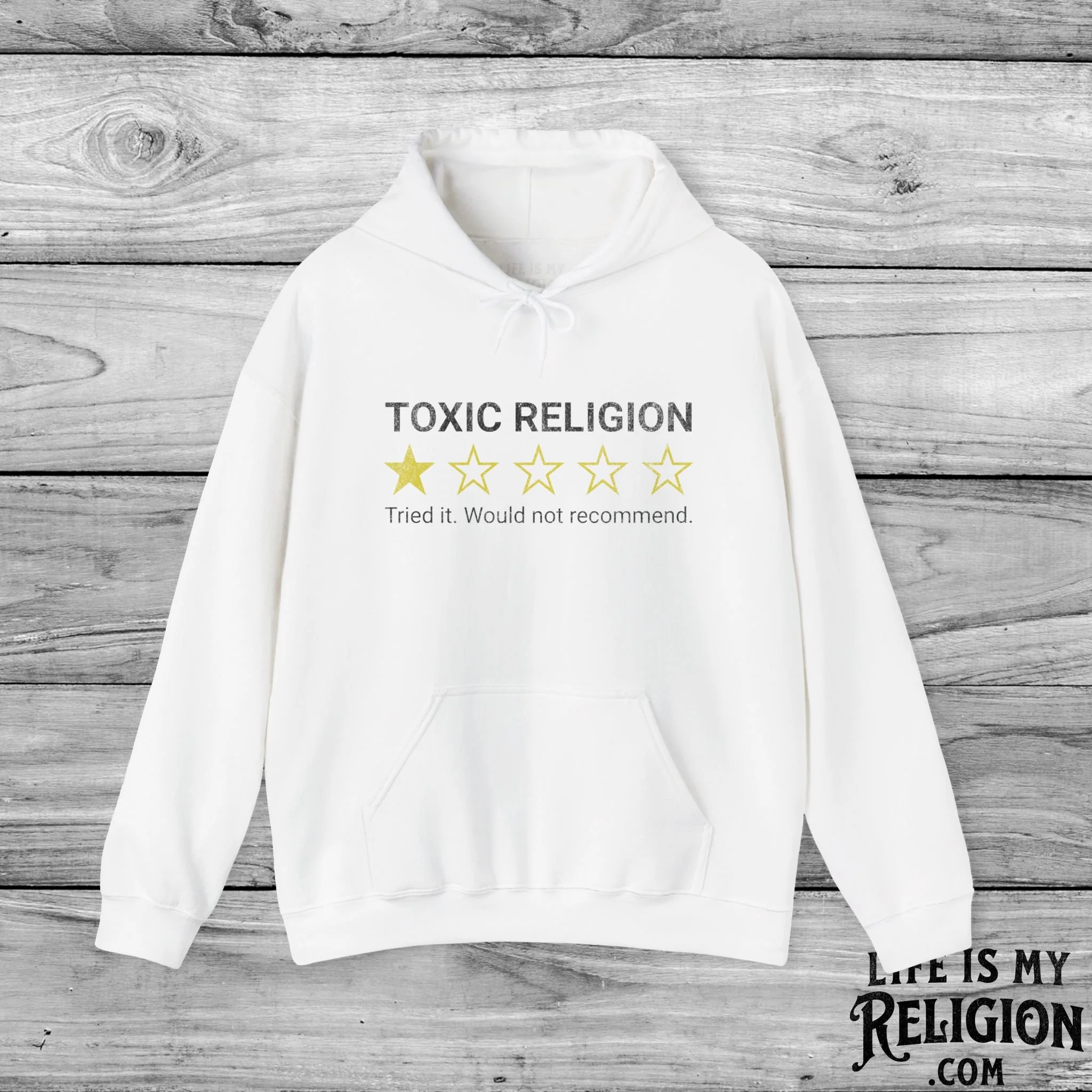 Toxic Religion: One Star Rating - Hoodie