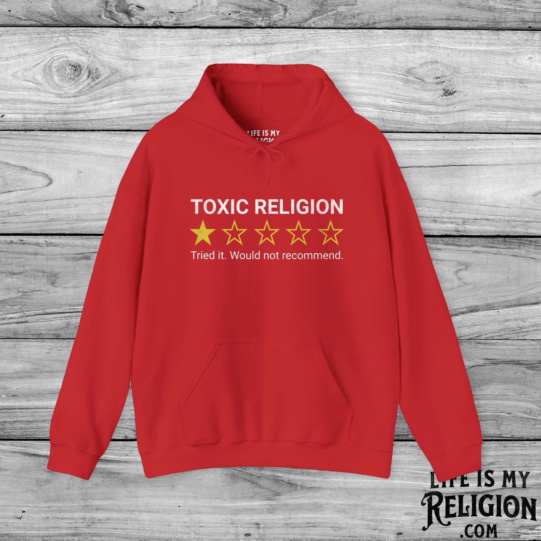 Toxic Religion: One Star Rating - Hoodie