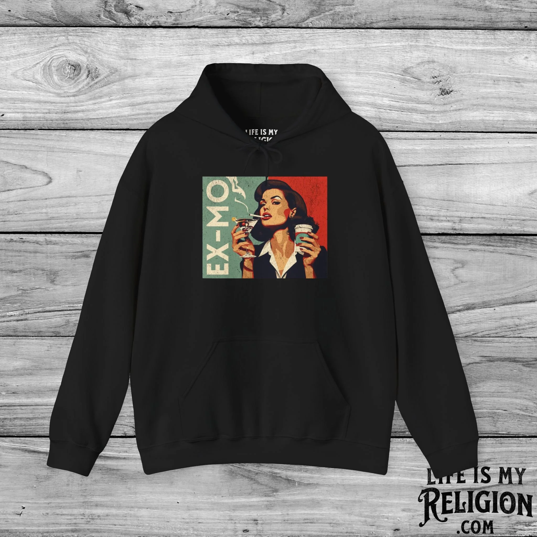 Ex-Mo Woman Enjoying One of Each (Landscape Design) - Hoodie