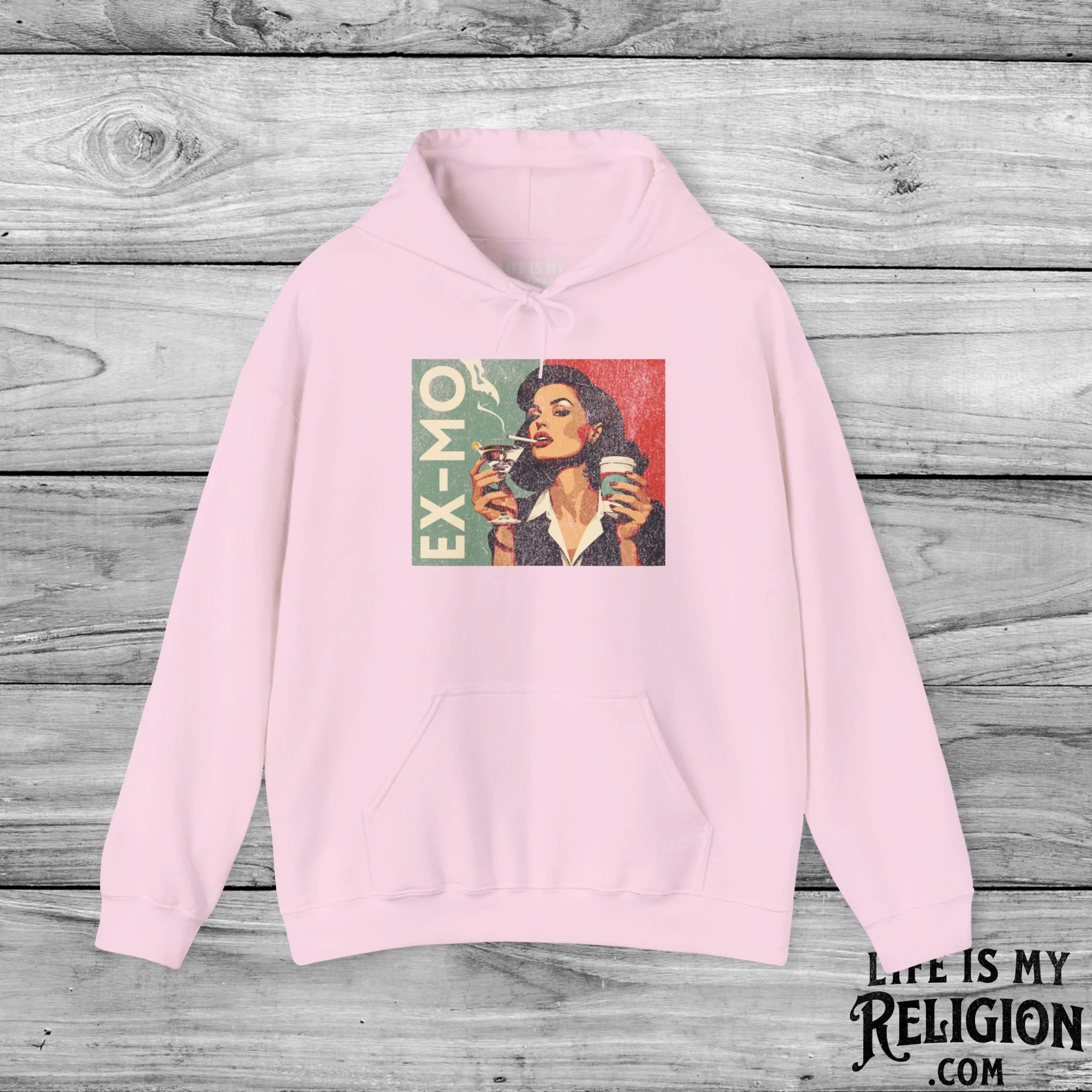 Ex-Mo Woman Enjoying One of Each (Landscape Design) - Hoodie