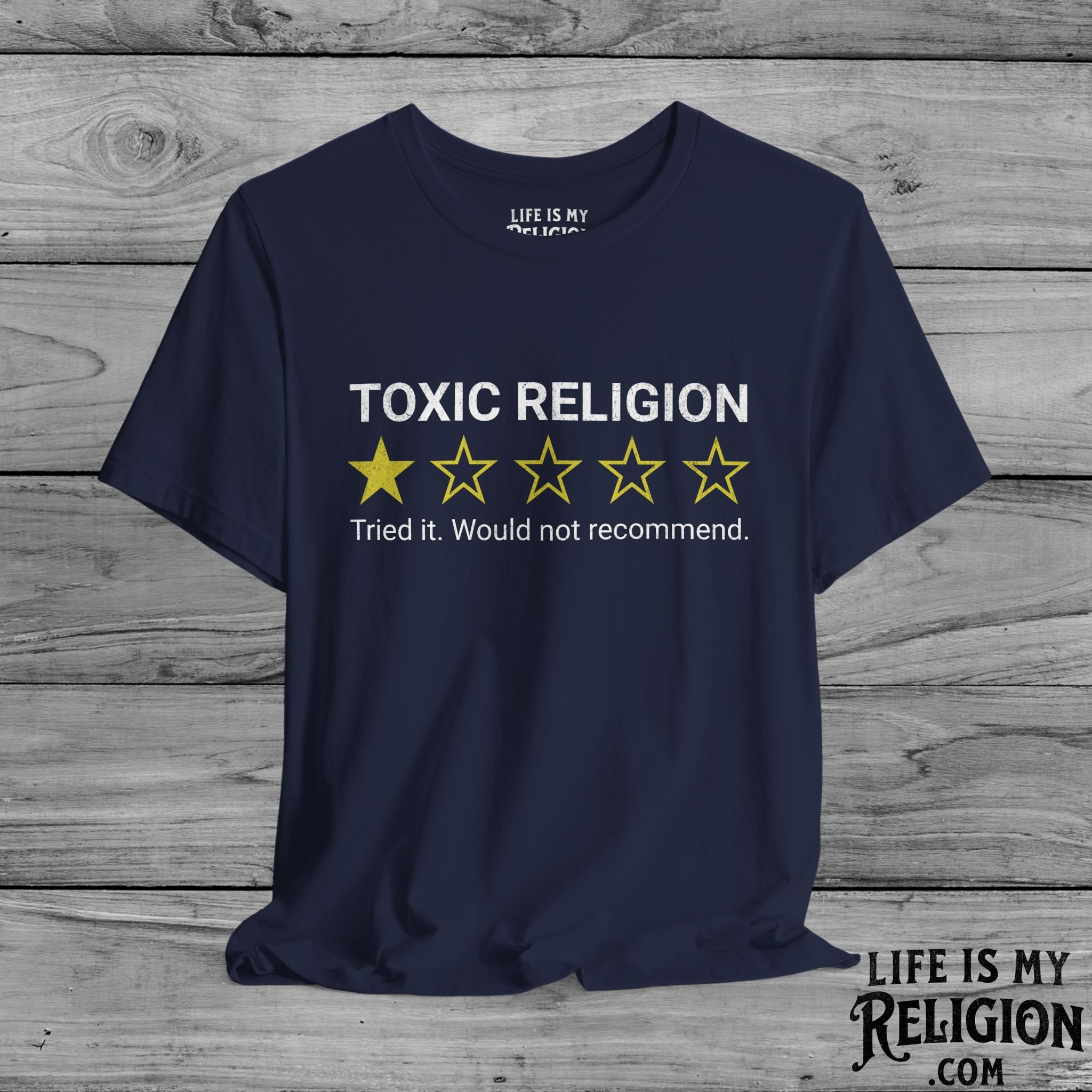 Toxic Religion: One Star Rating - Short Sleeve Tee