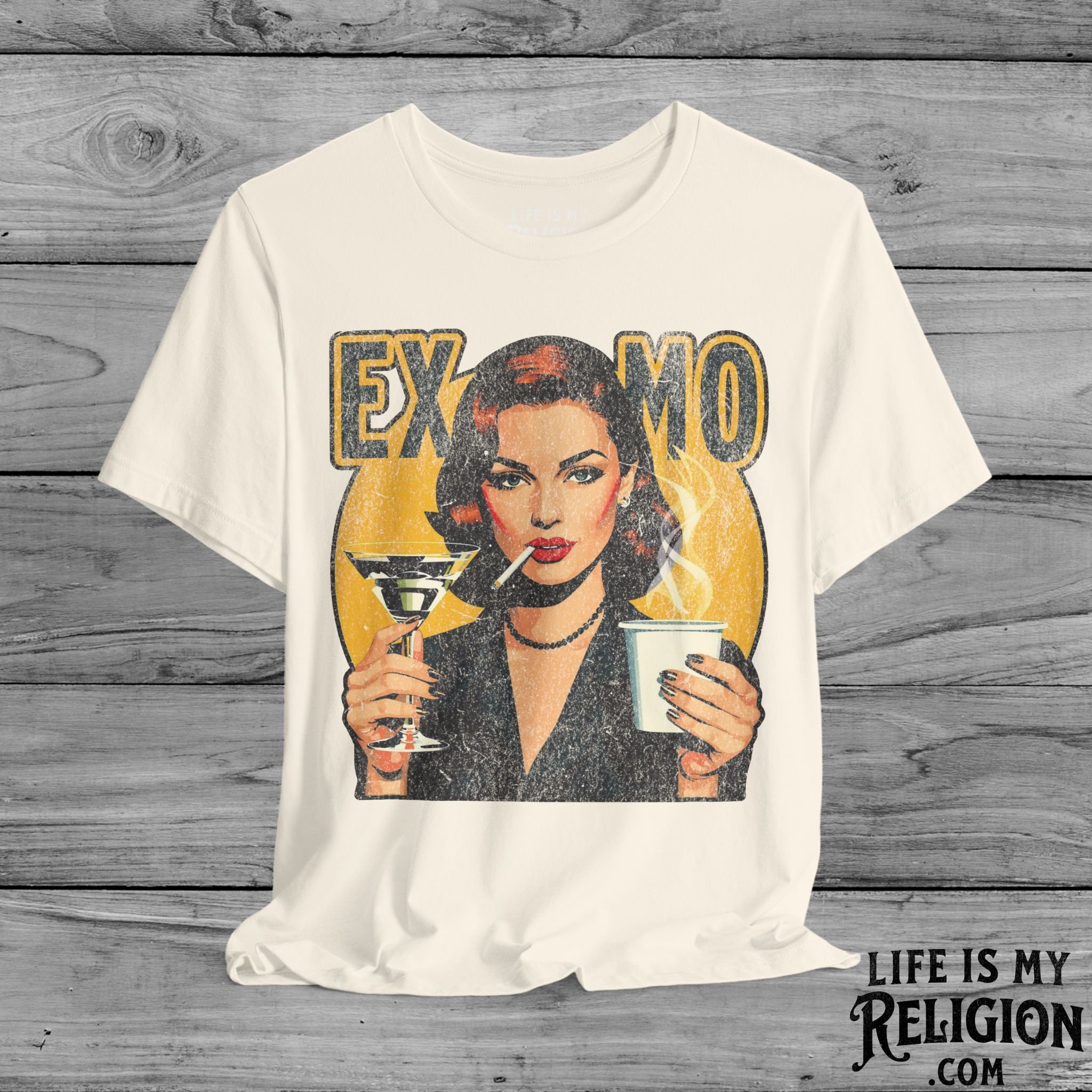Ex-Mo Woman Enjoying One of Each (Portrait Design) - Short Sleeve Tee