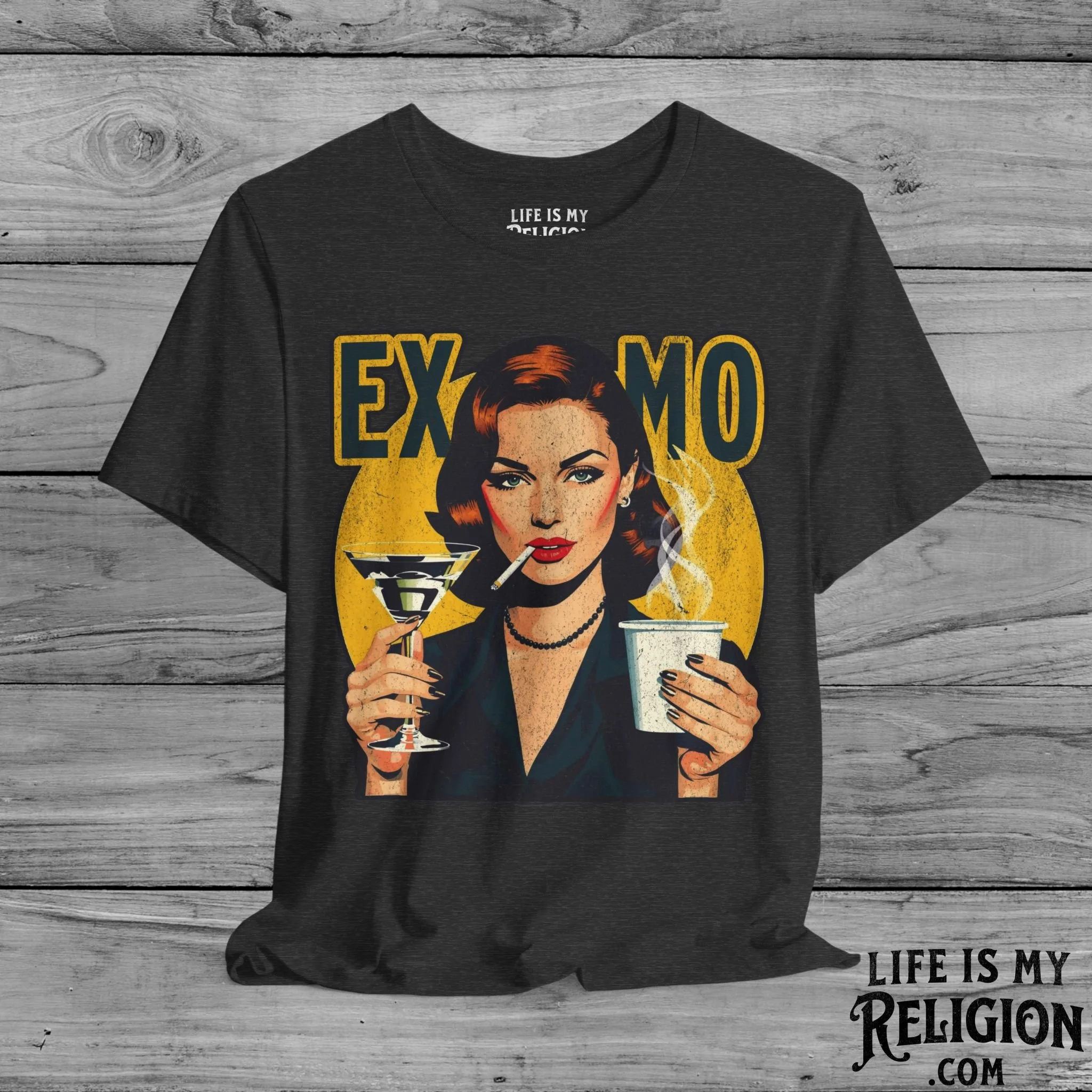 Ex-Mo Woman Enjoying One of Each (Portrait Design) - Short Sleeve Tee