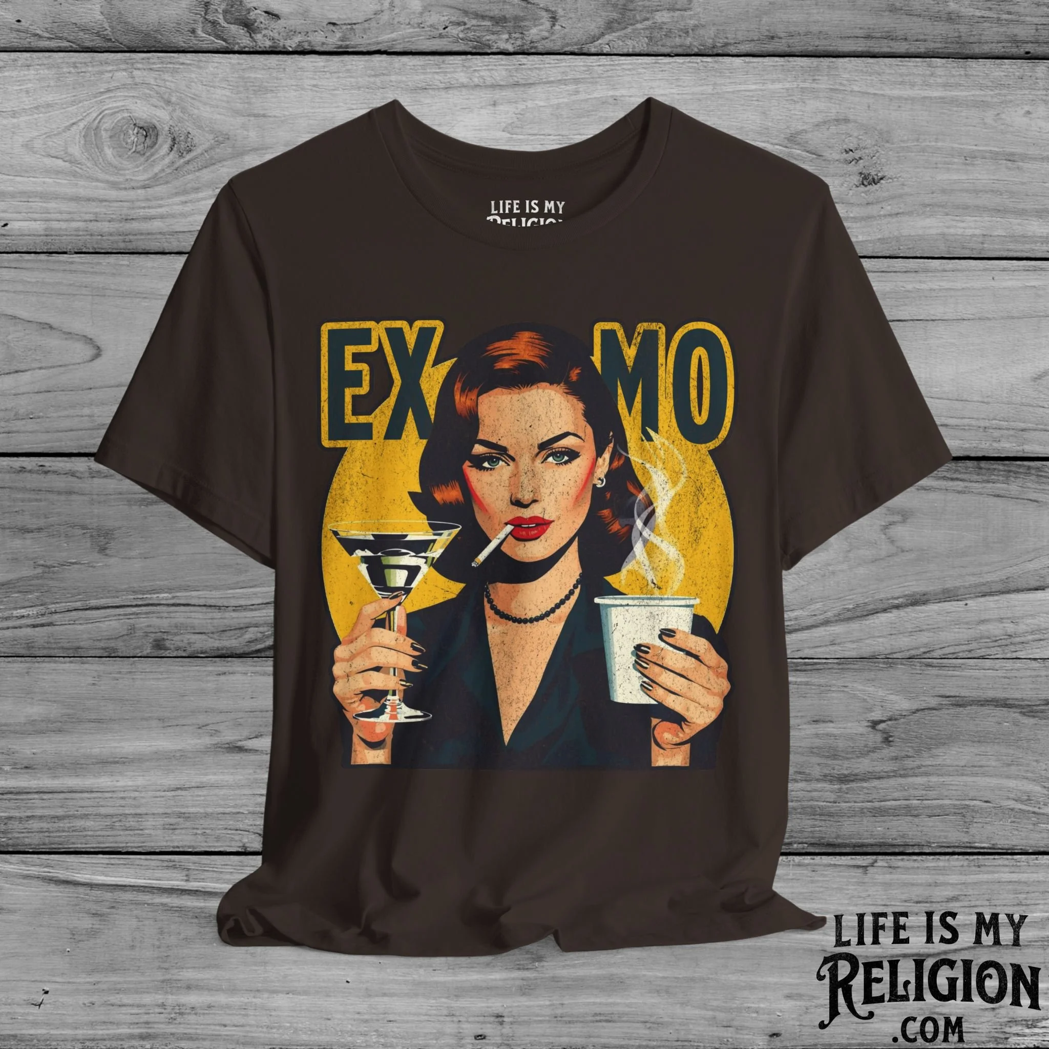 Ex-Mo Woman Enjoying One of Each (Portrait Design) - Short Sleeve Tee