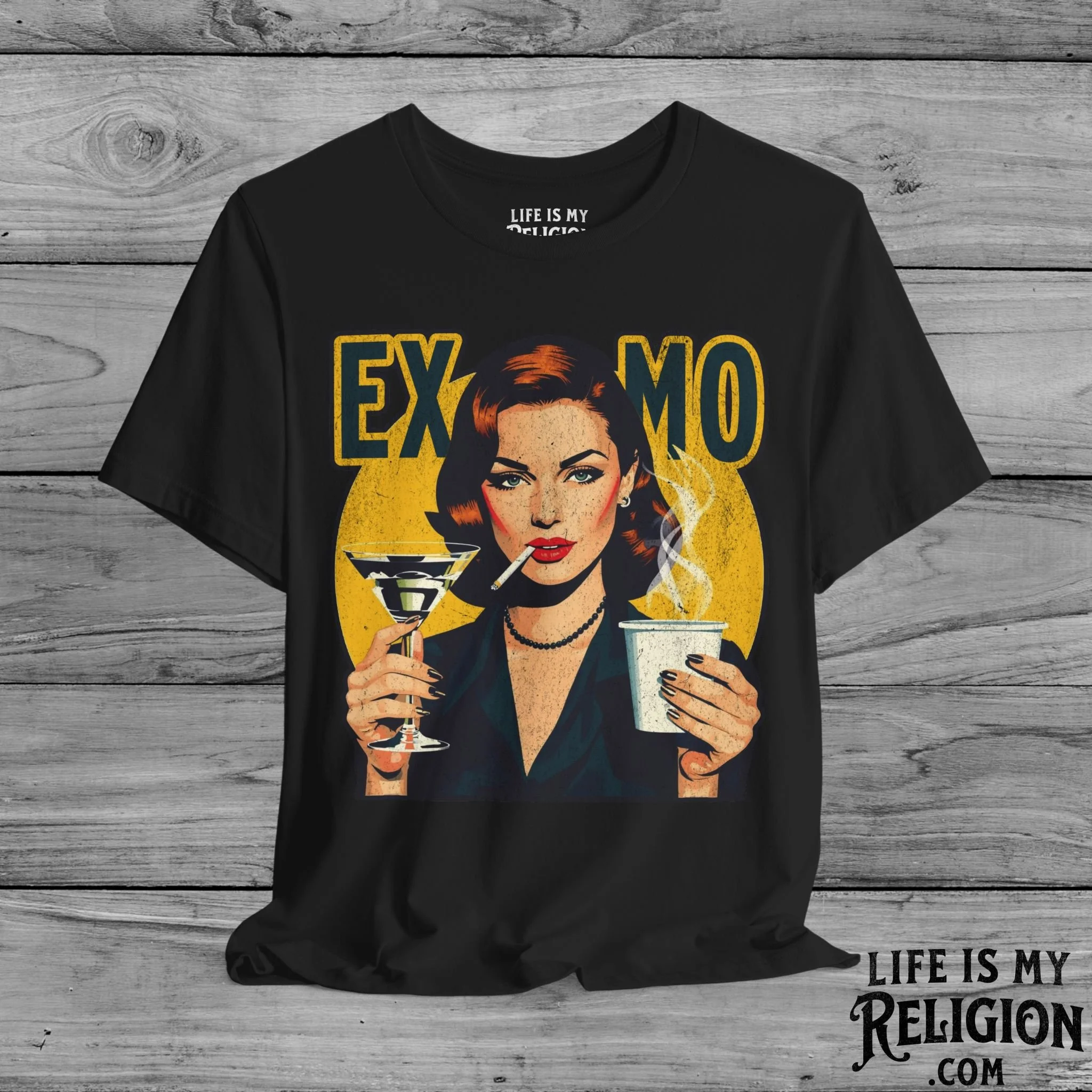 Ex-Mo Woman Enjoying One of Each (Portrait Design) - Short Sleeve Tee