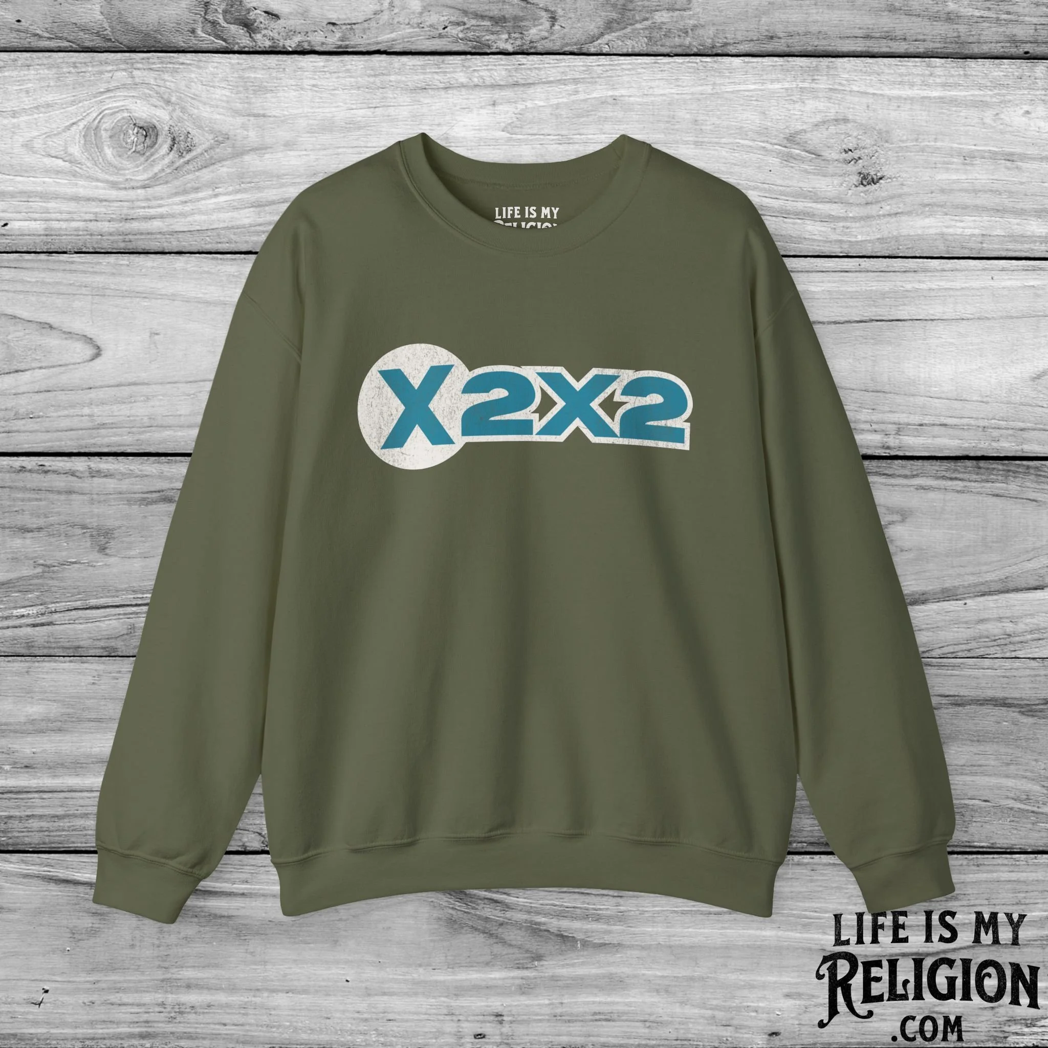 X2X2 (Blue Logo Design) - Crewneck Sweatshirt