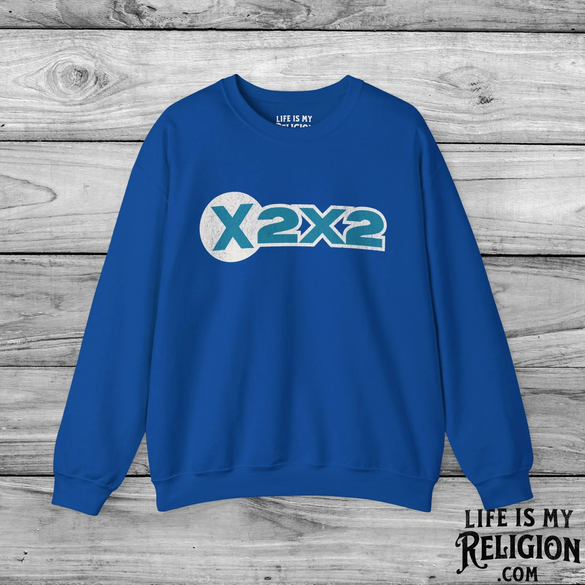 X2X2 (Blue Logo Design) - Crewneck Sweatshirt