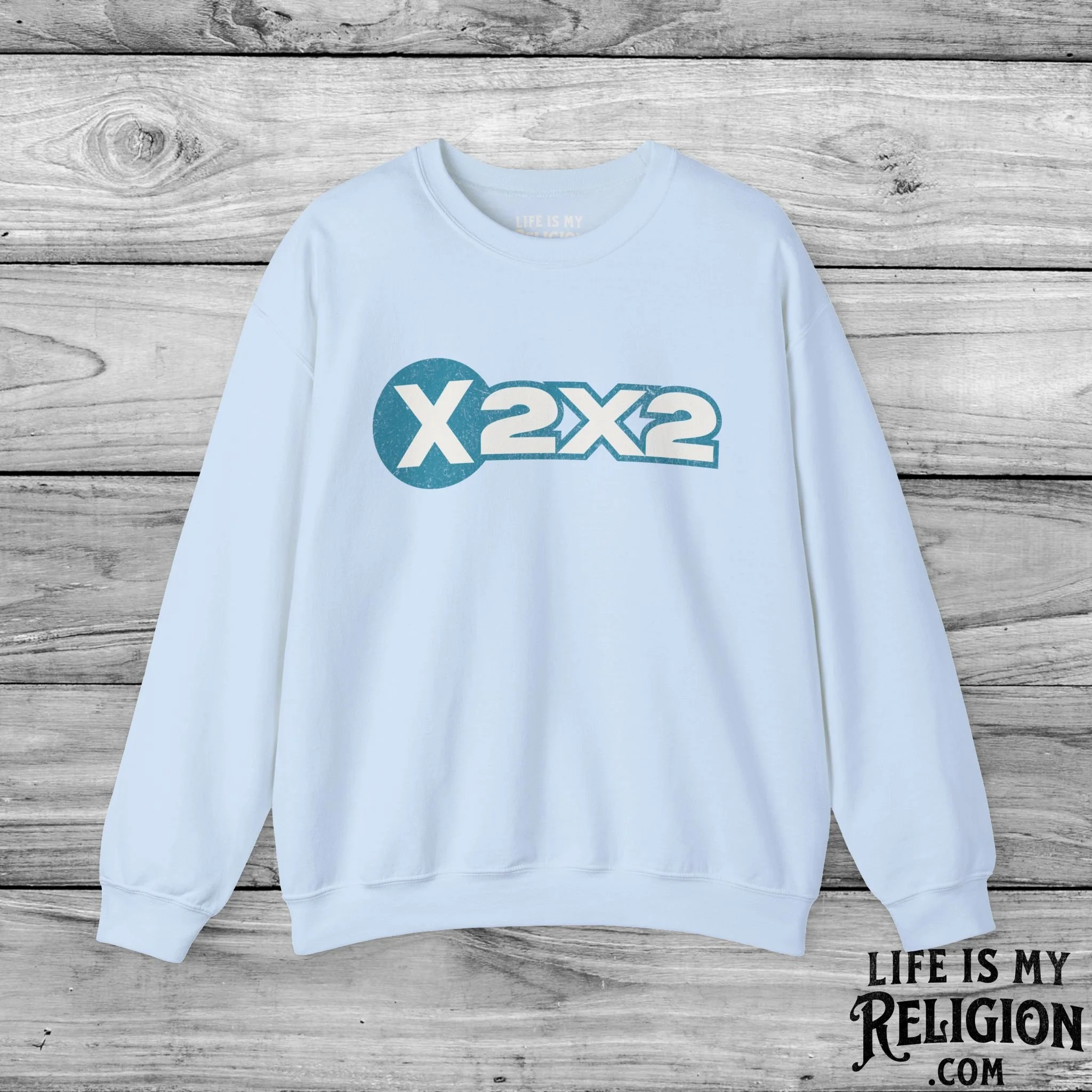 X2X2 (Blue Logo Design) - Crewneck Sweatshirt