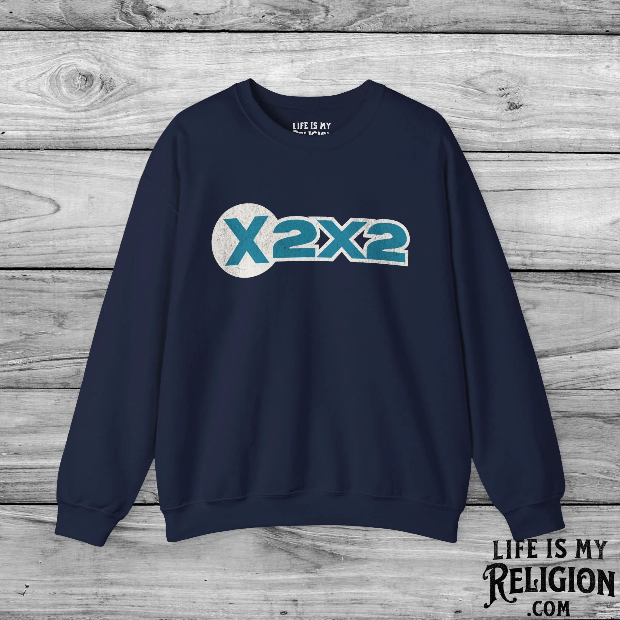 X2X2 (Blue Logo Design) - Crewneck Sweatshirt
