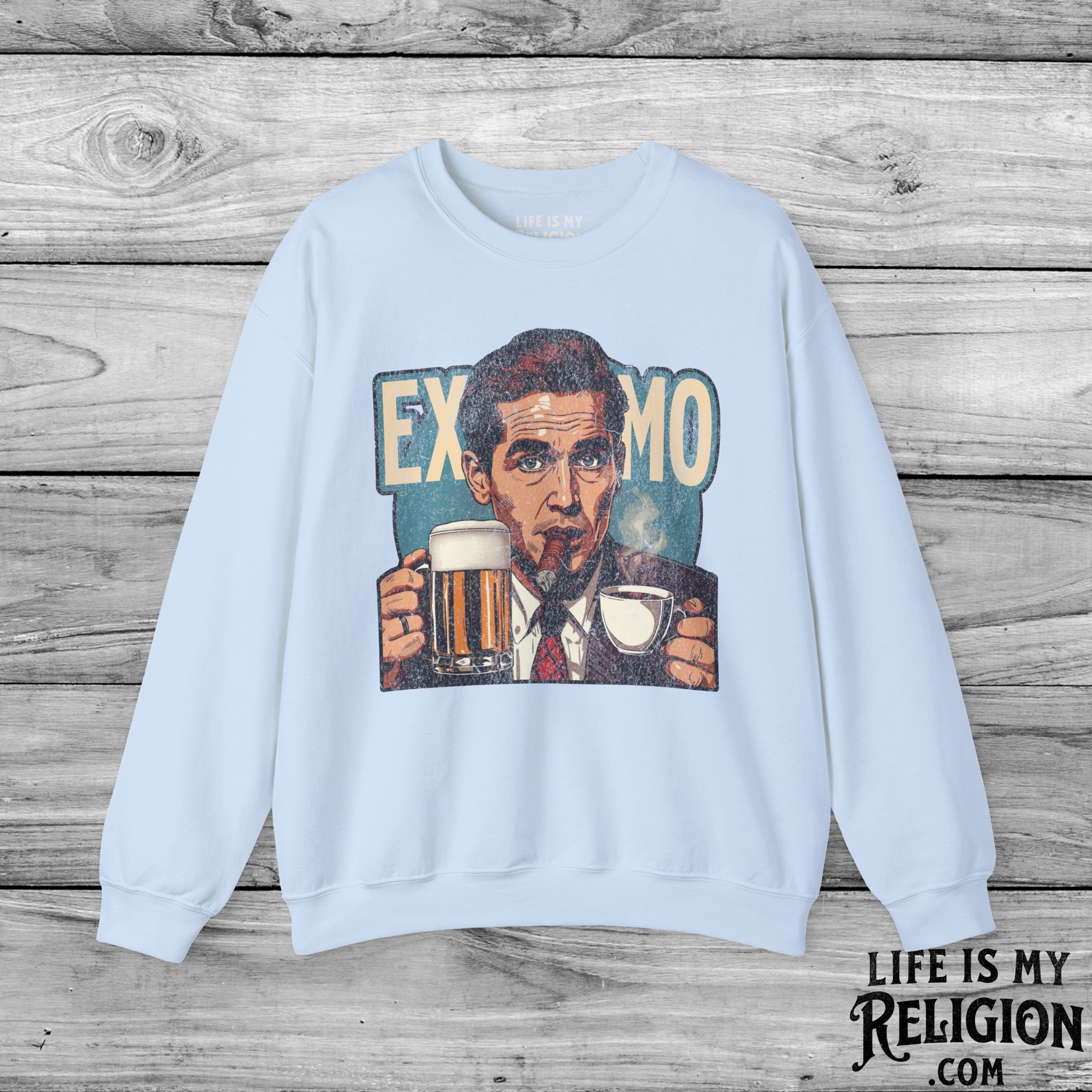 Ex-Mo Man Enjoying One of Each - Crewneck Sweatshirt