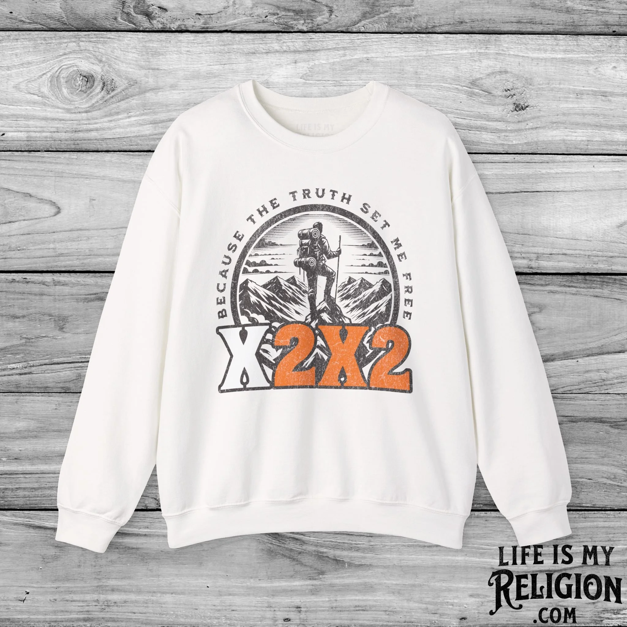 X2X2 - Because the Truth Set Me Free - Crewneck Sweatshirt
