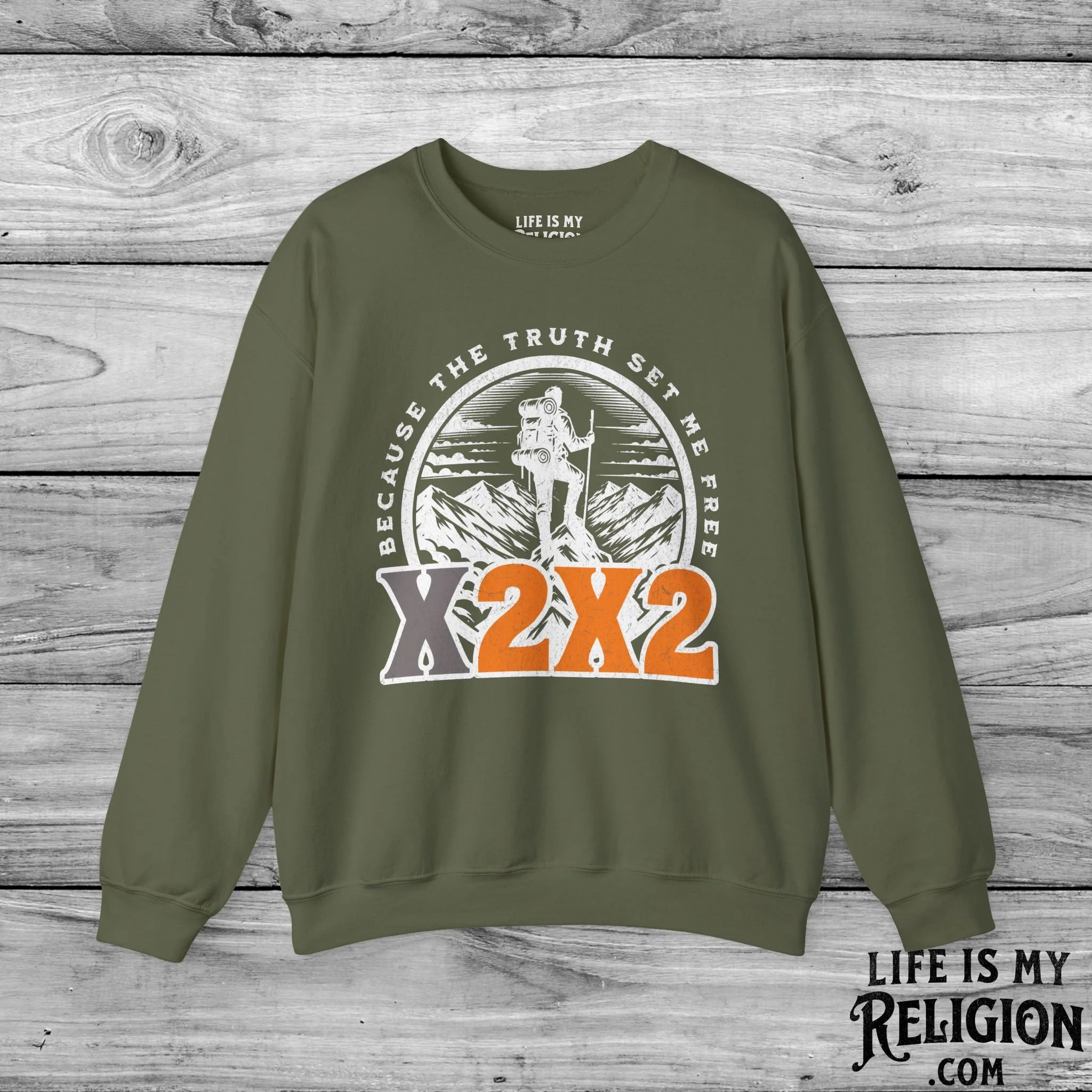 X2X2 - Because the Truth Set Me Free - Crewneck Sweatshirt