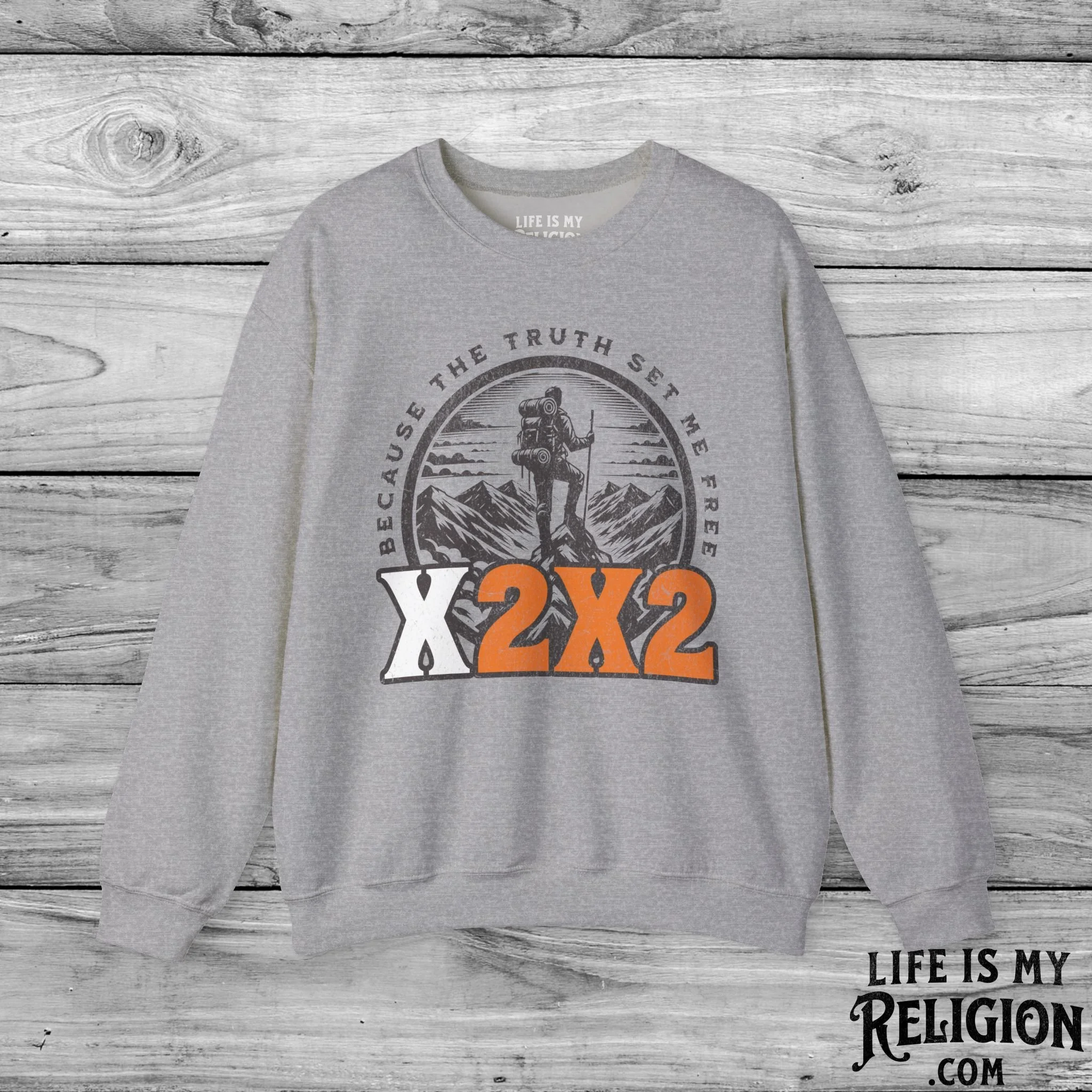 X2X2 - Because the Truth Set Me Free - Crewneck Sweatshirt