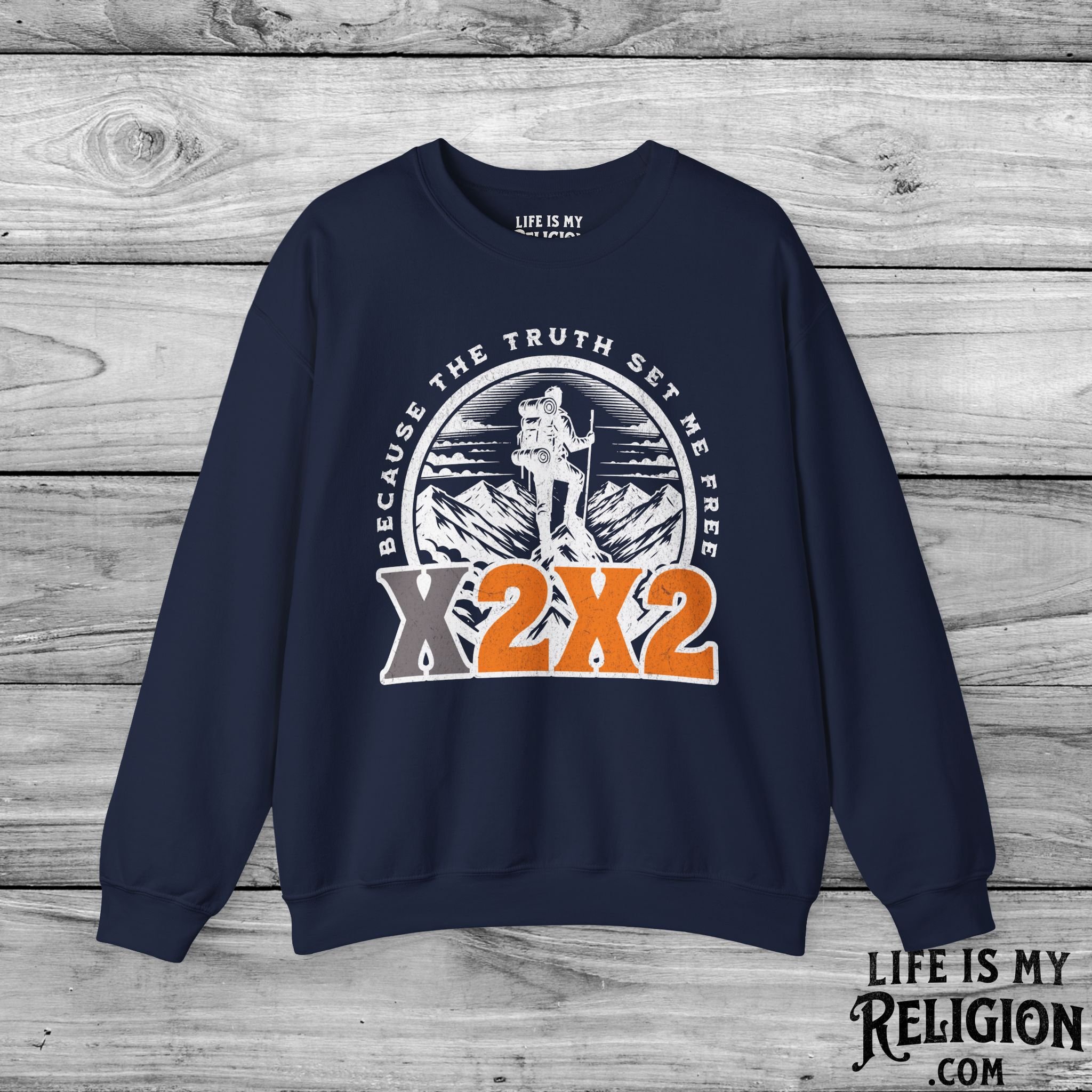 X2X2 - Because the Truth Set Me Free - Crewneck Sweatshirt
