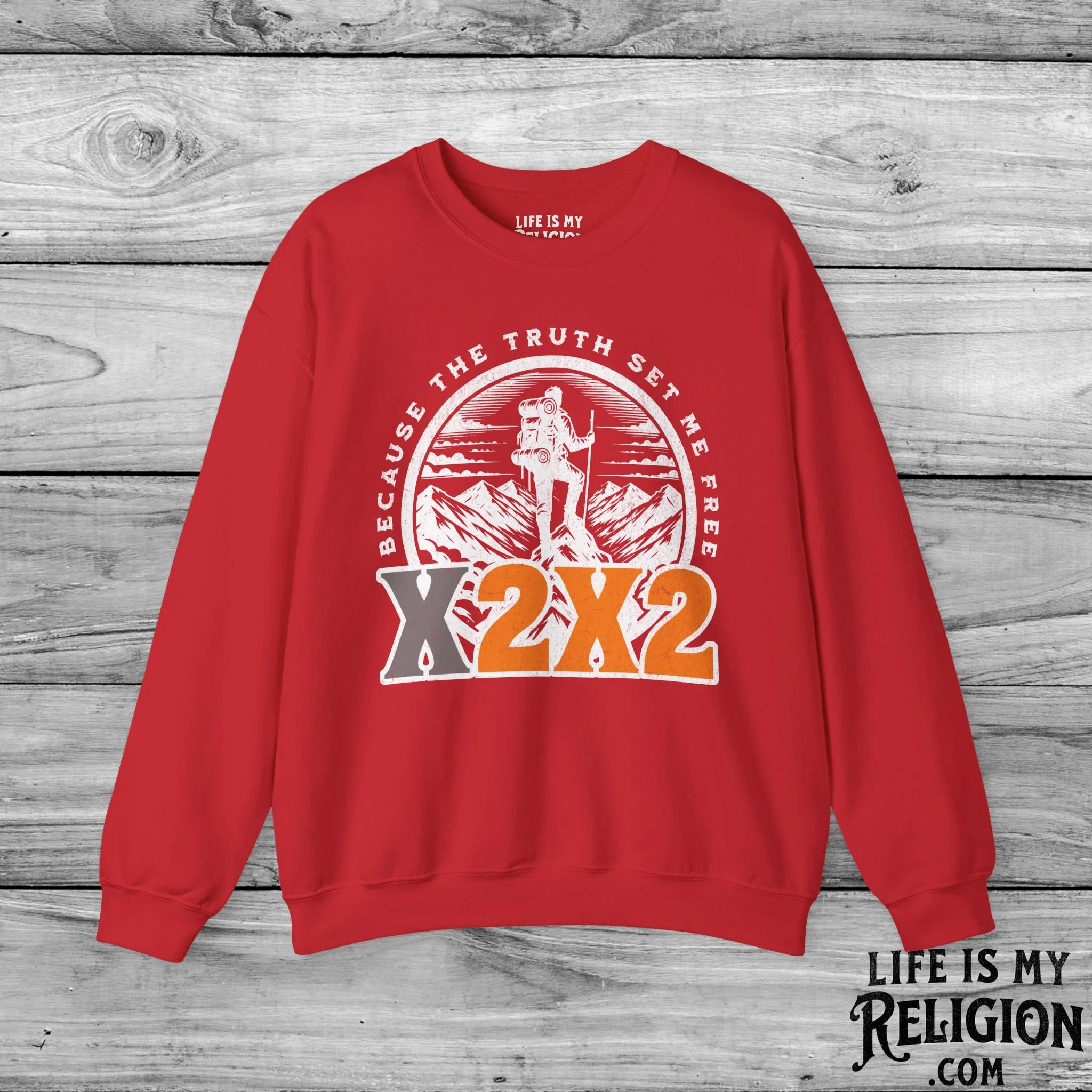 X2X2 - Because the Truth Set Me Free - Crewneck Sweatshirt