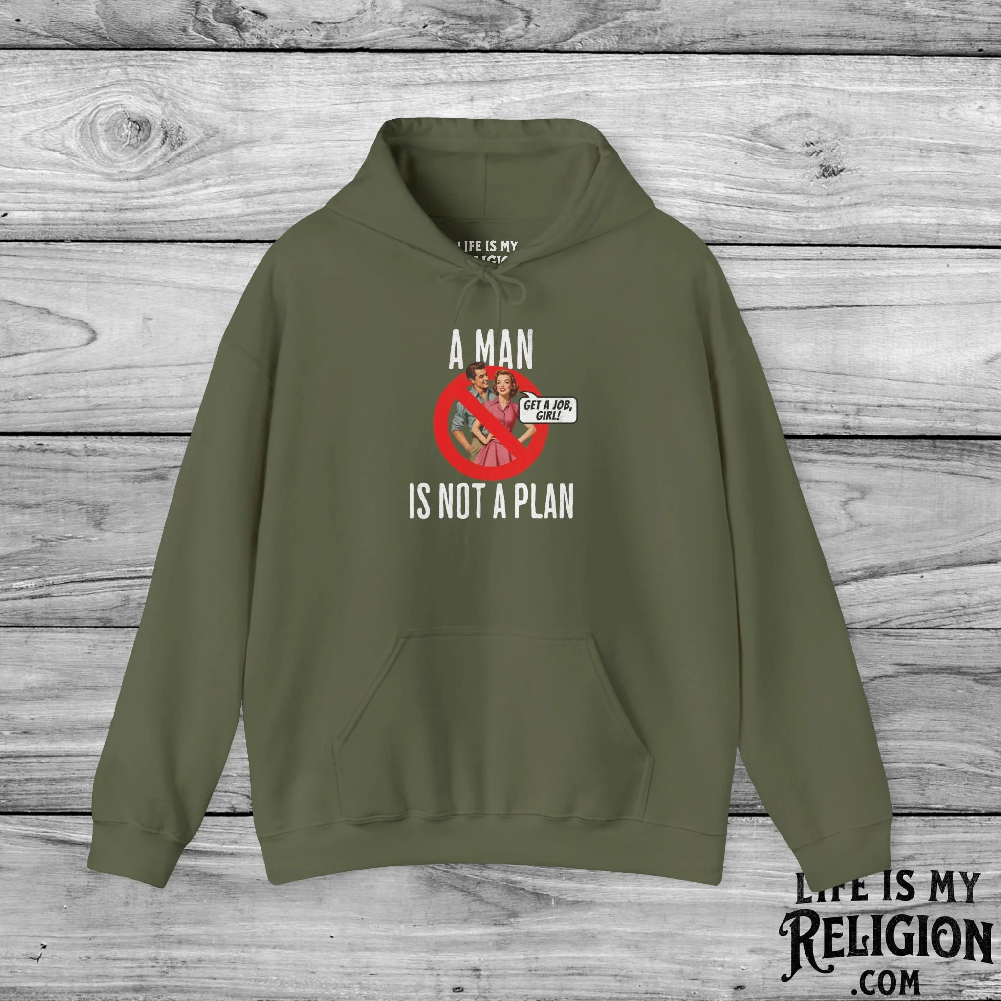 A Man Is Not a Plan (Couple A) - Hoodie