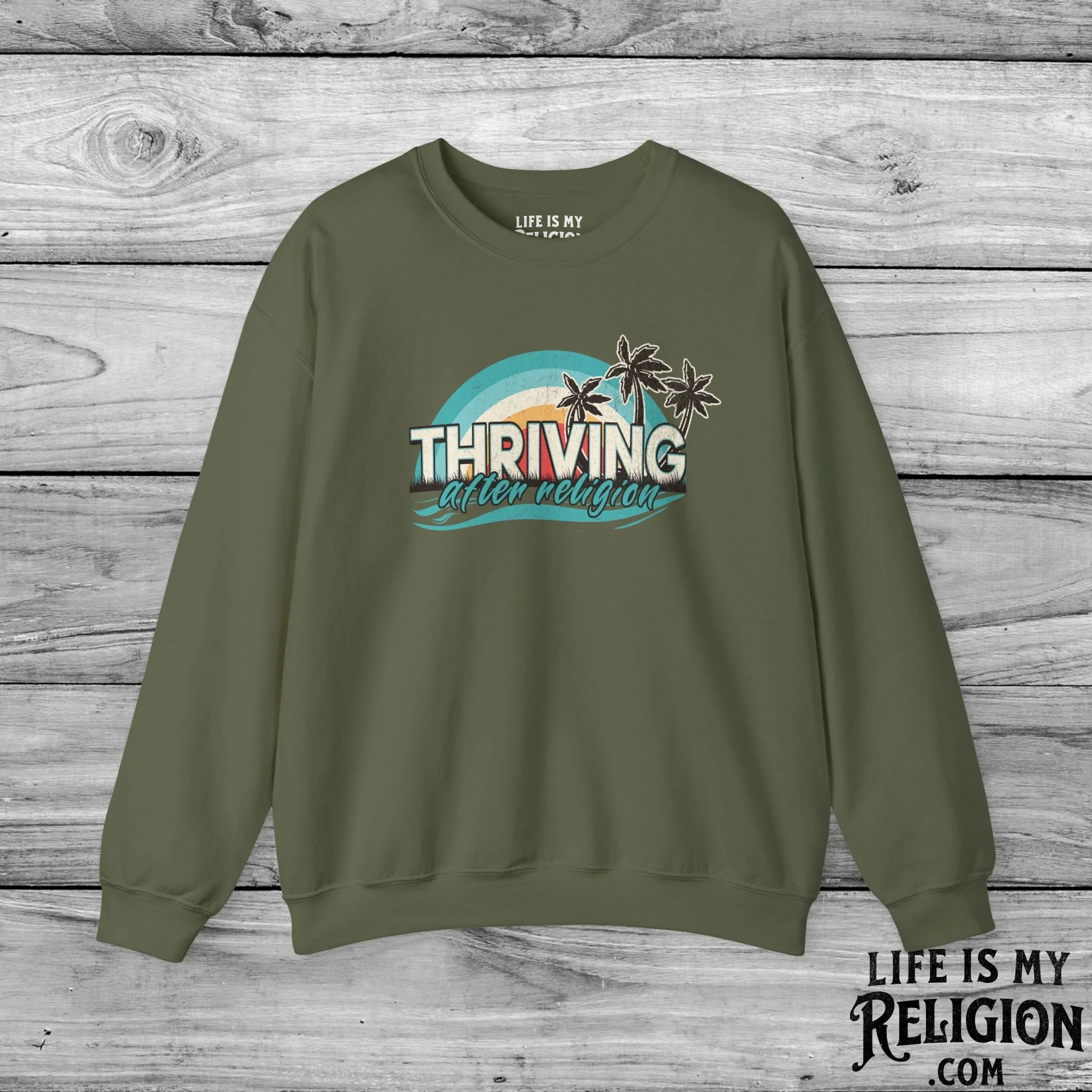 Thriving After Religion (Beach) - Crewneck Sweatshirt