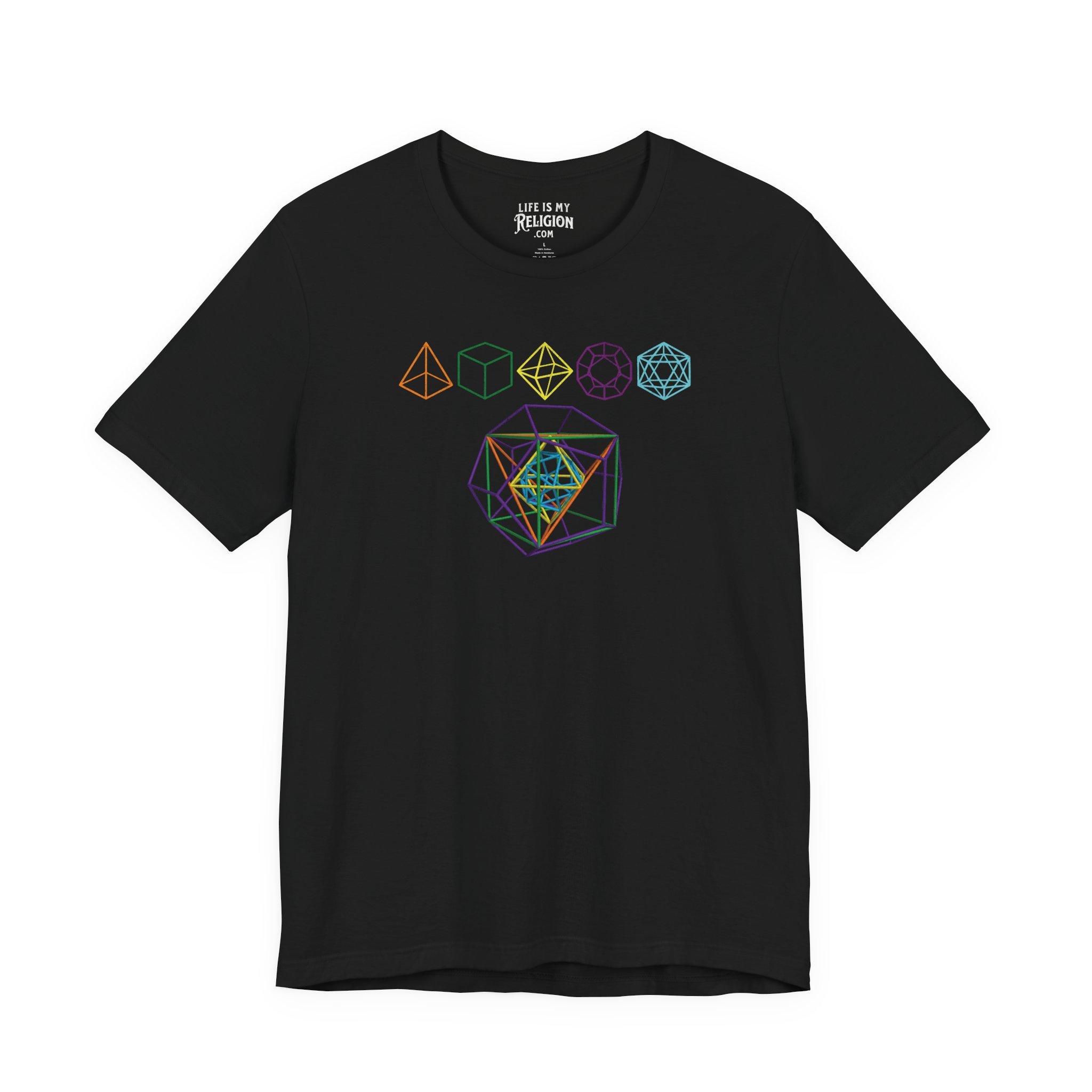 Metatron's Cube/Platonic Solids - T-Shirt