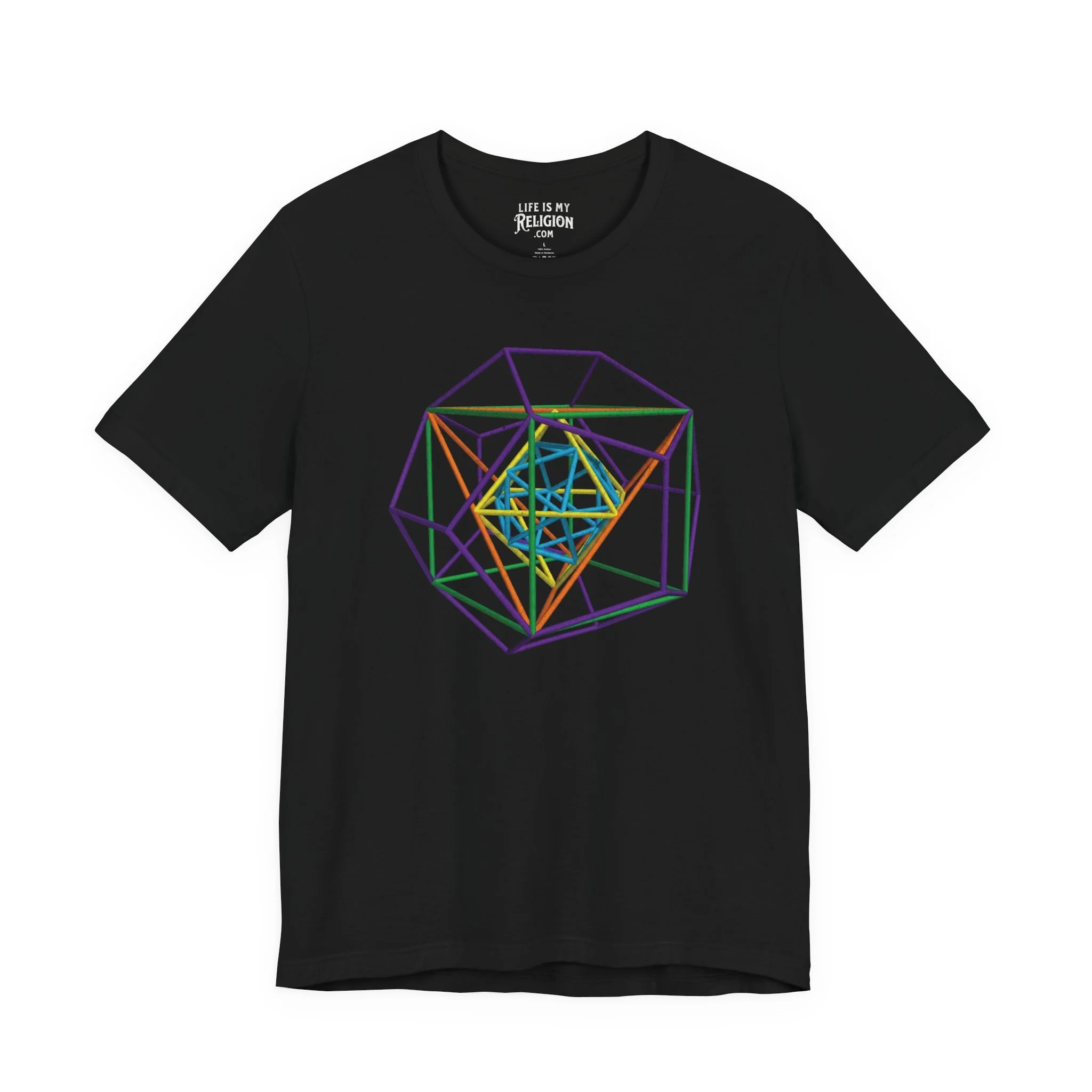 Metatron's Cube 3D Lg Print - T-Shirt