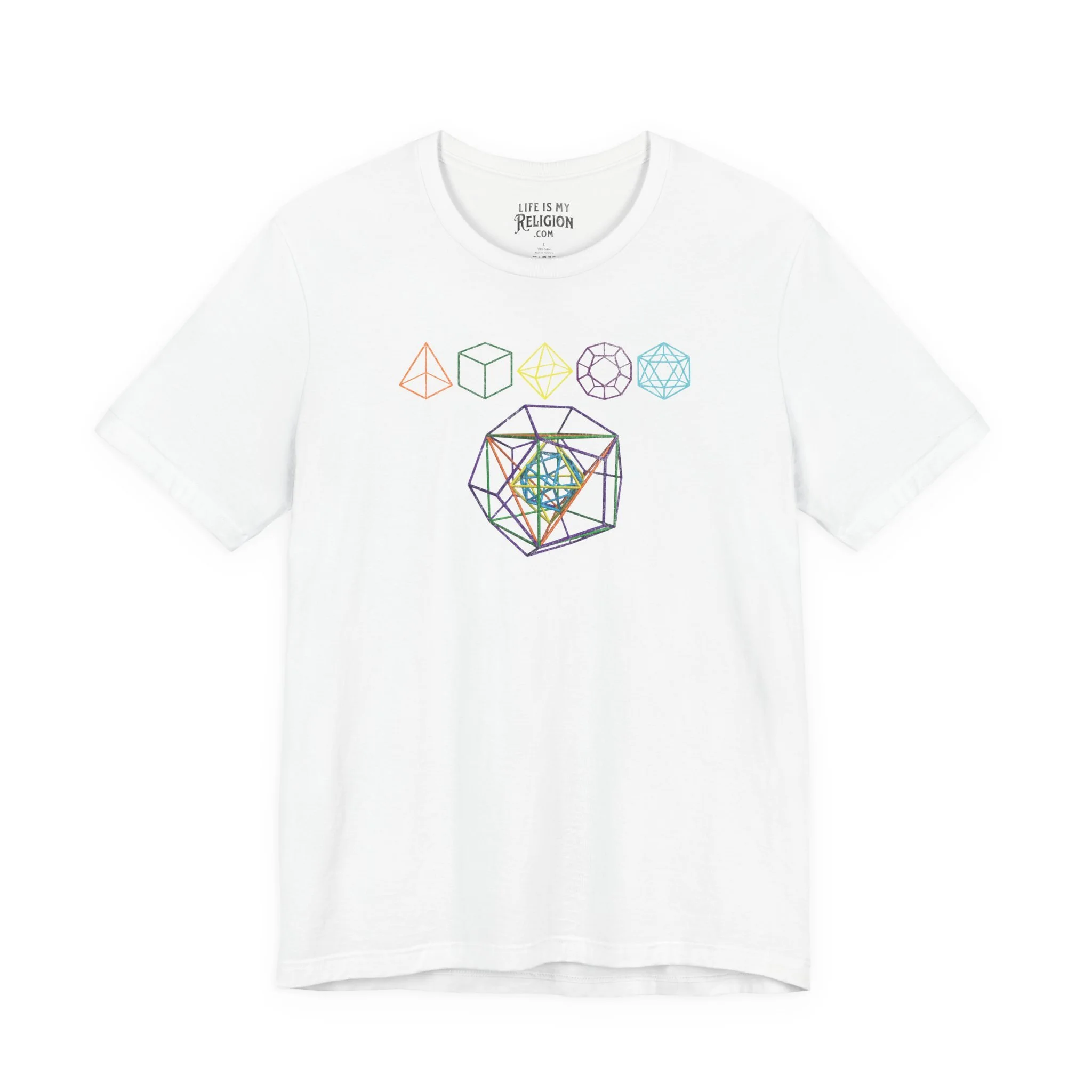 Metatron's Cube/Platonic Solids - T-Shirt