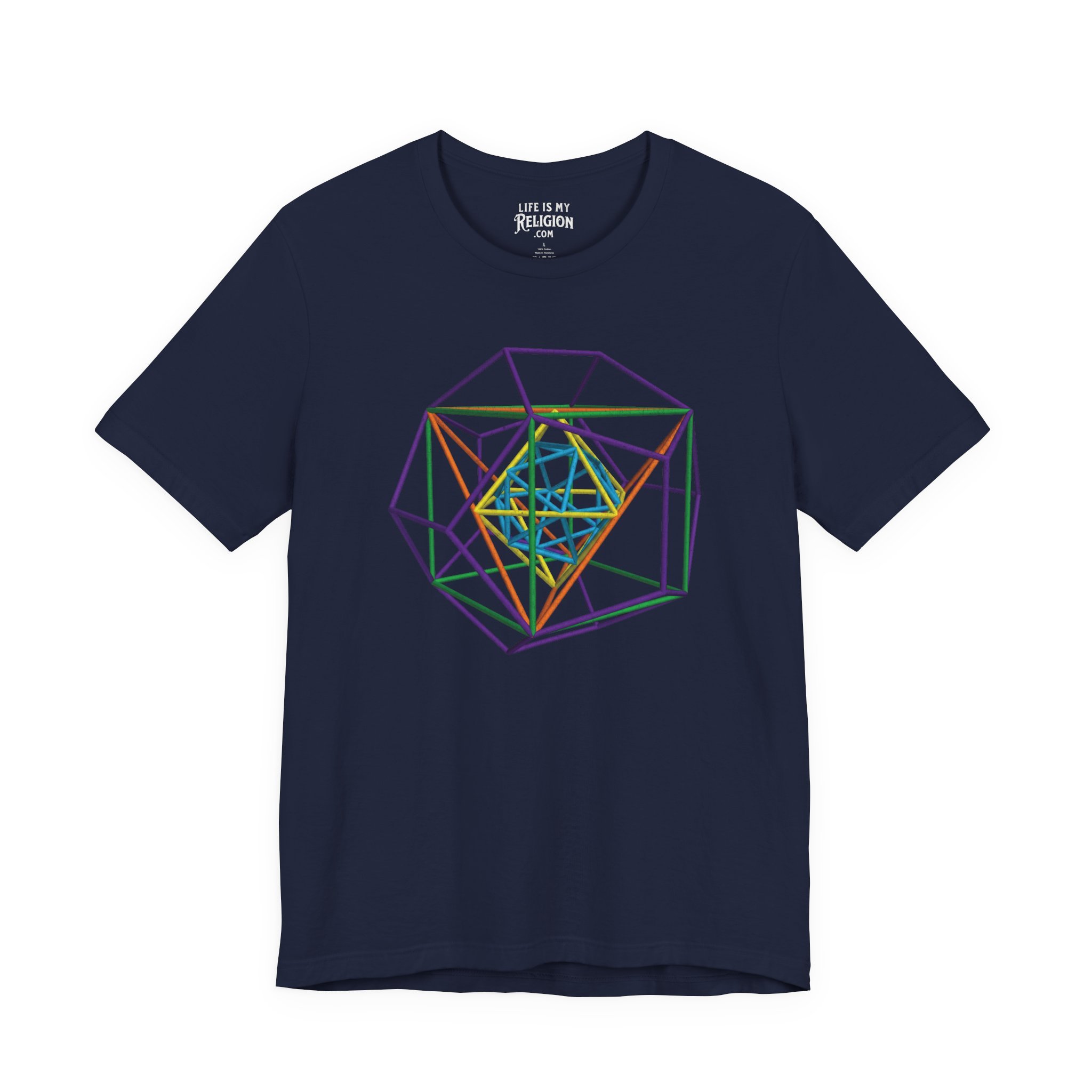 Metatron's Cube 3D Lg Print - T-Shirt