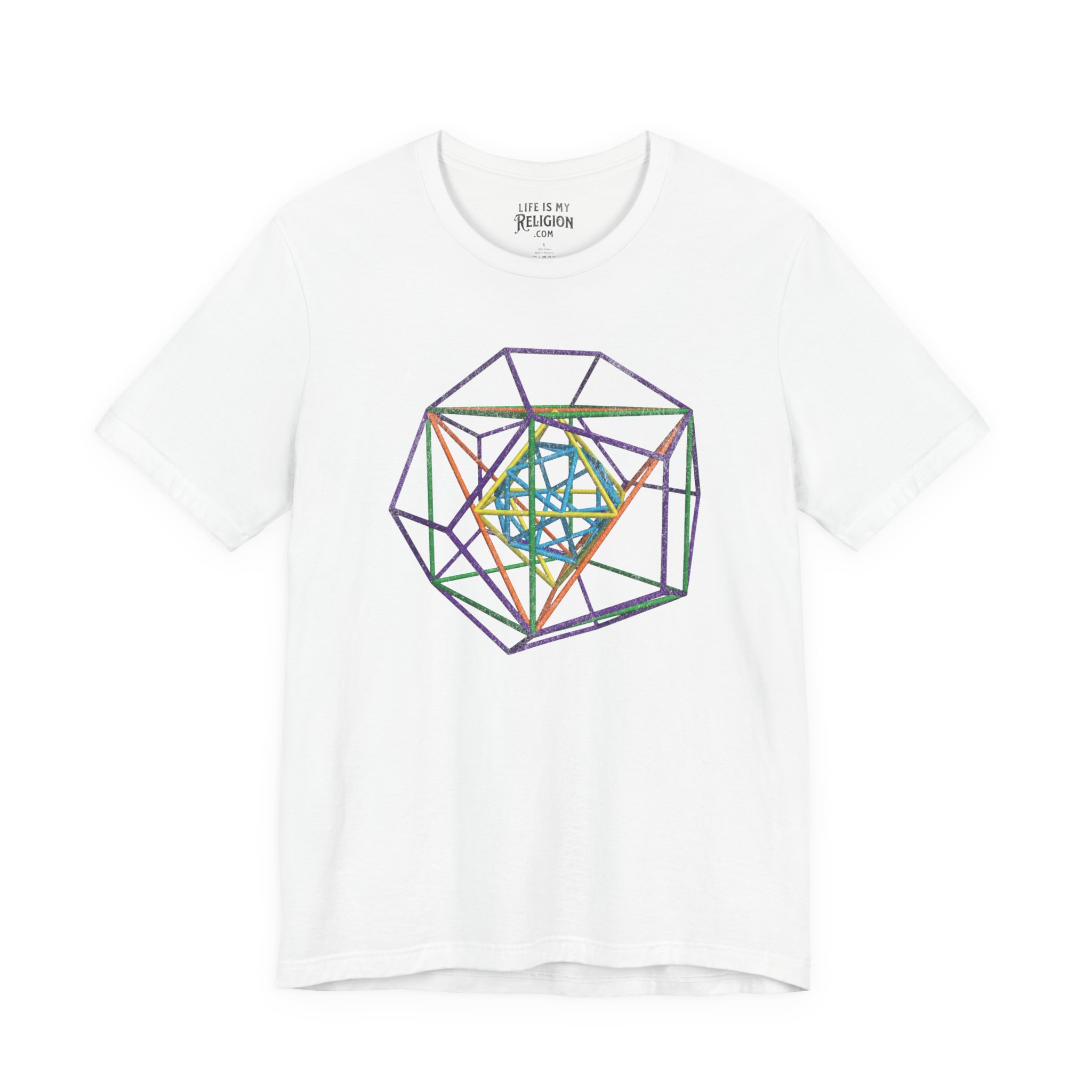 Metatron's Cube 3D Lg Print - T-Shirt