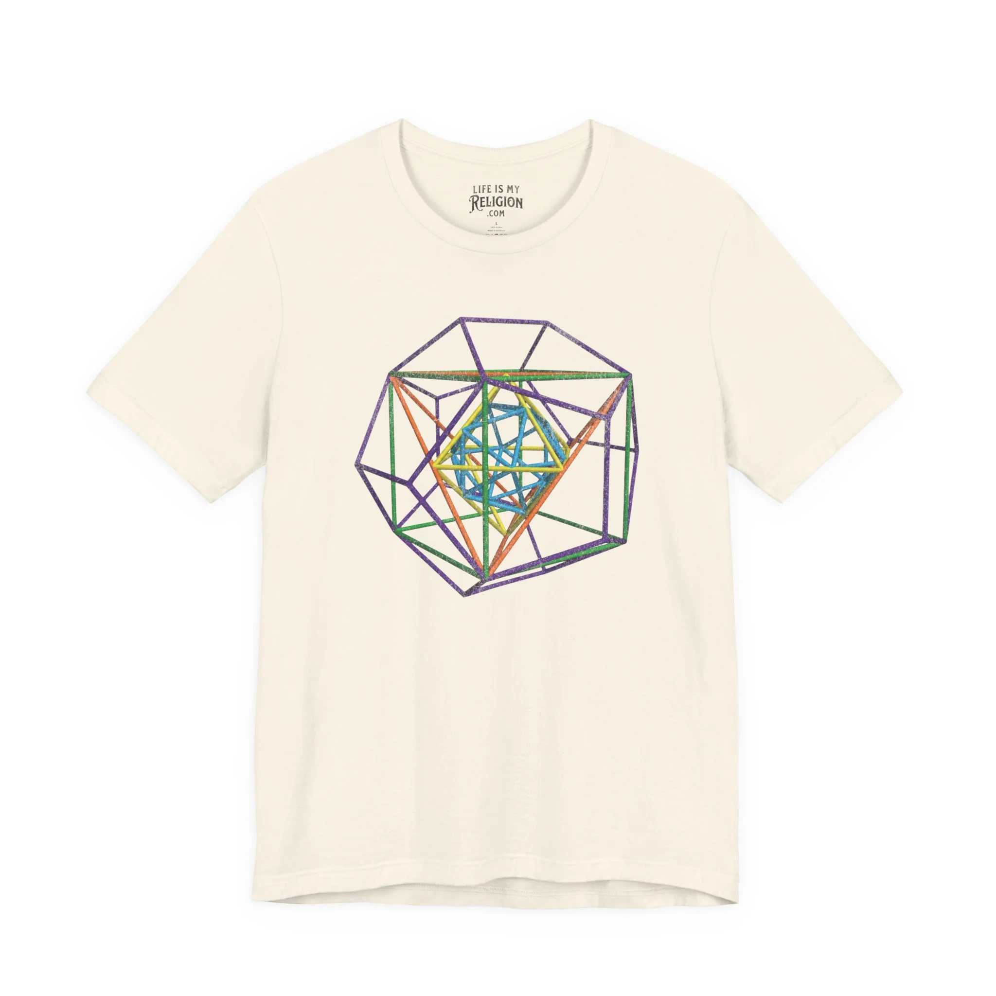Metatron's Cube 3D Lg Print - T-Shirt