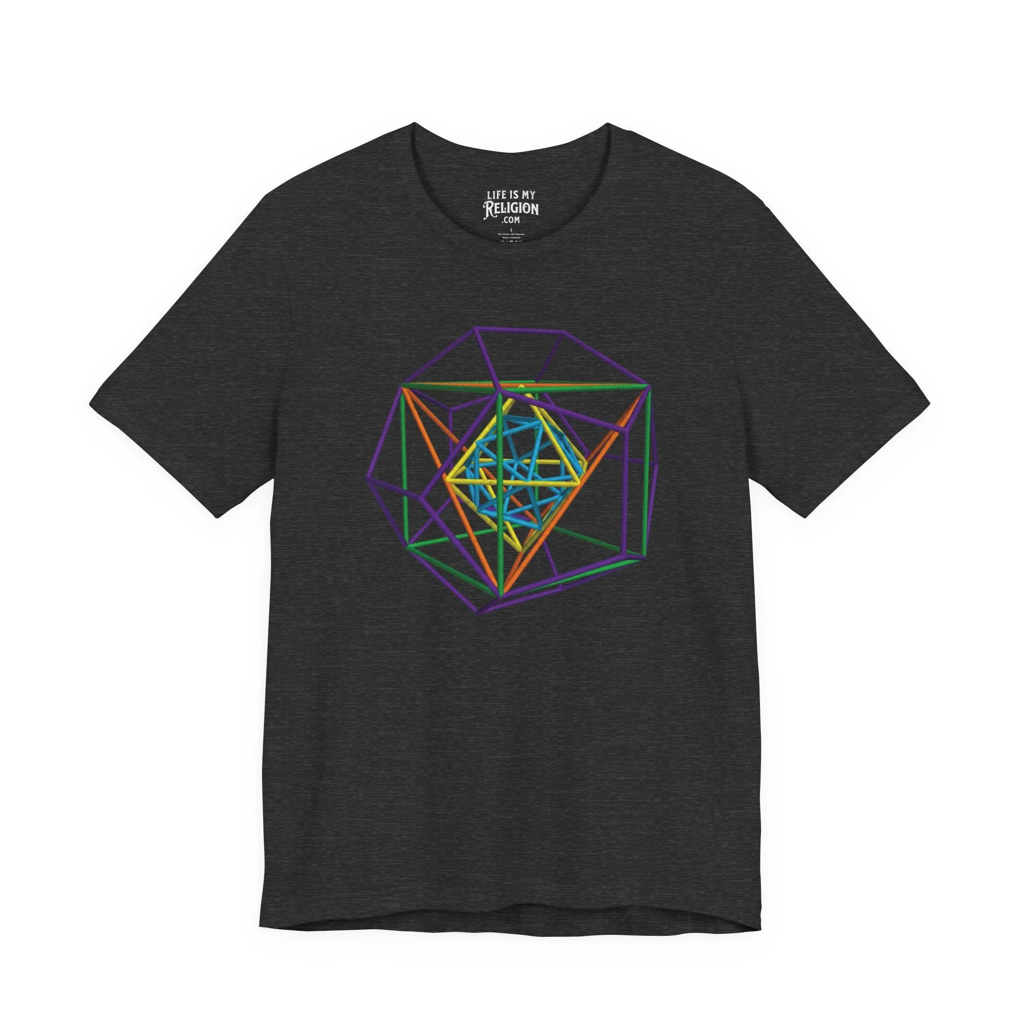 Metatron's Cube 3D Lg Print - T-Shirt