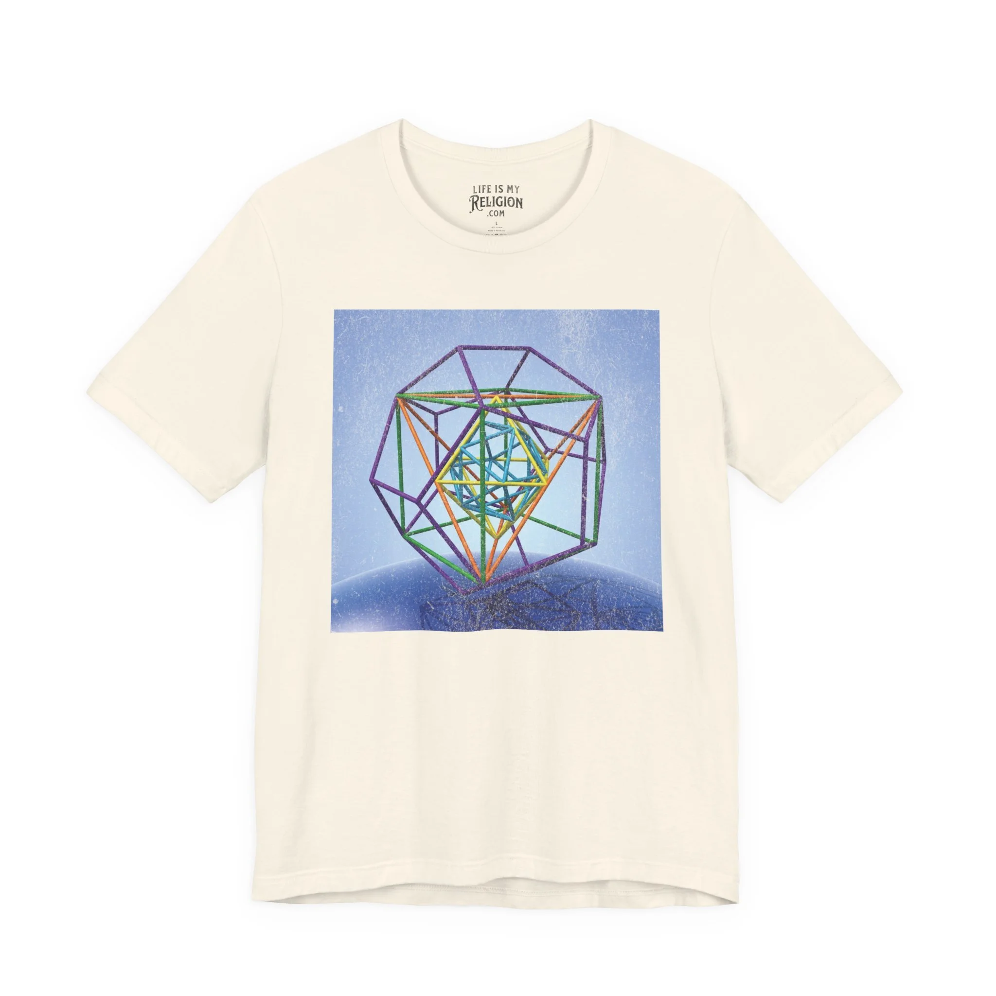 Metatron's Cube Over Earth - T-Shirt