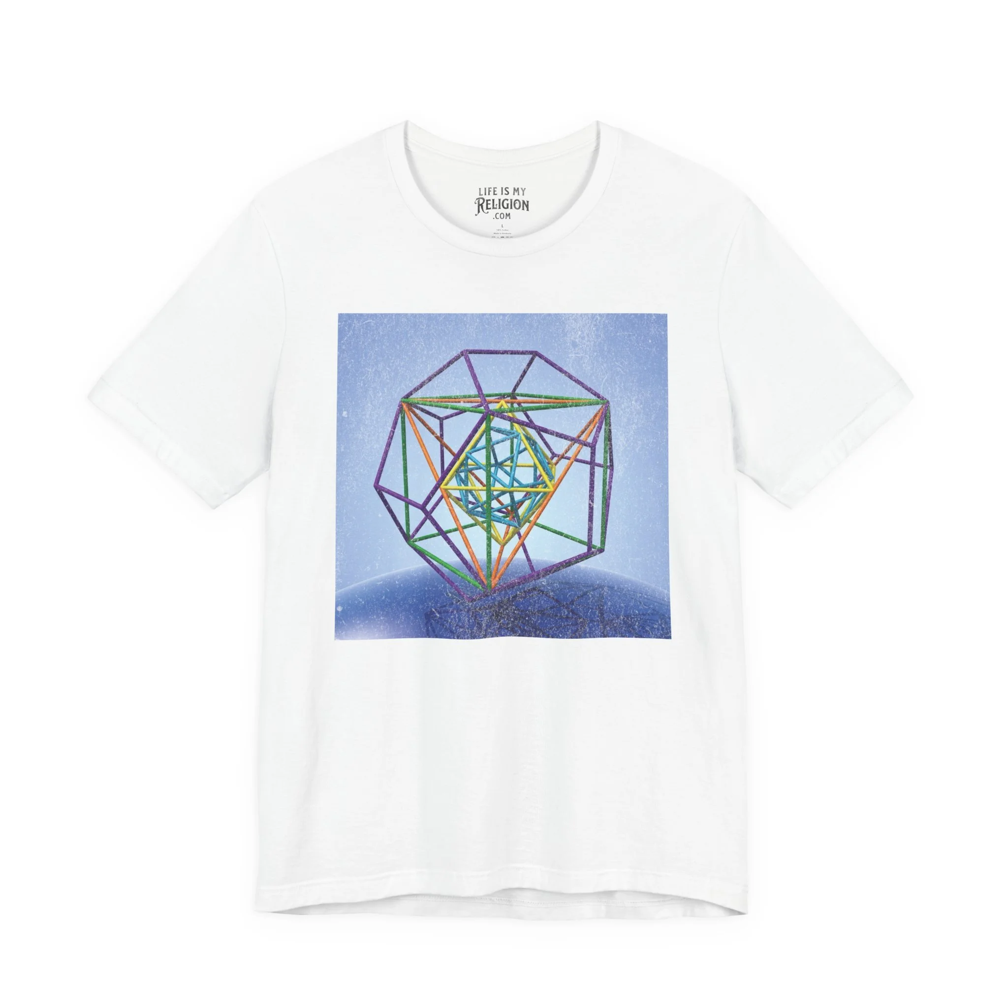 Metatron's Cube Over Earth - T-Shirt