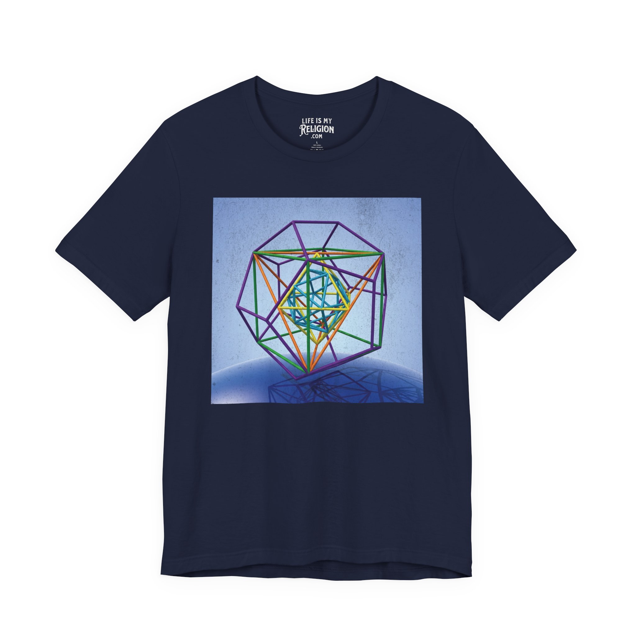 Metatron's Cube Over Earth - T-Shirt