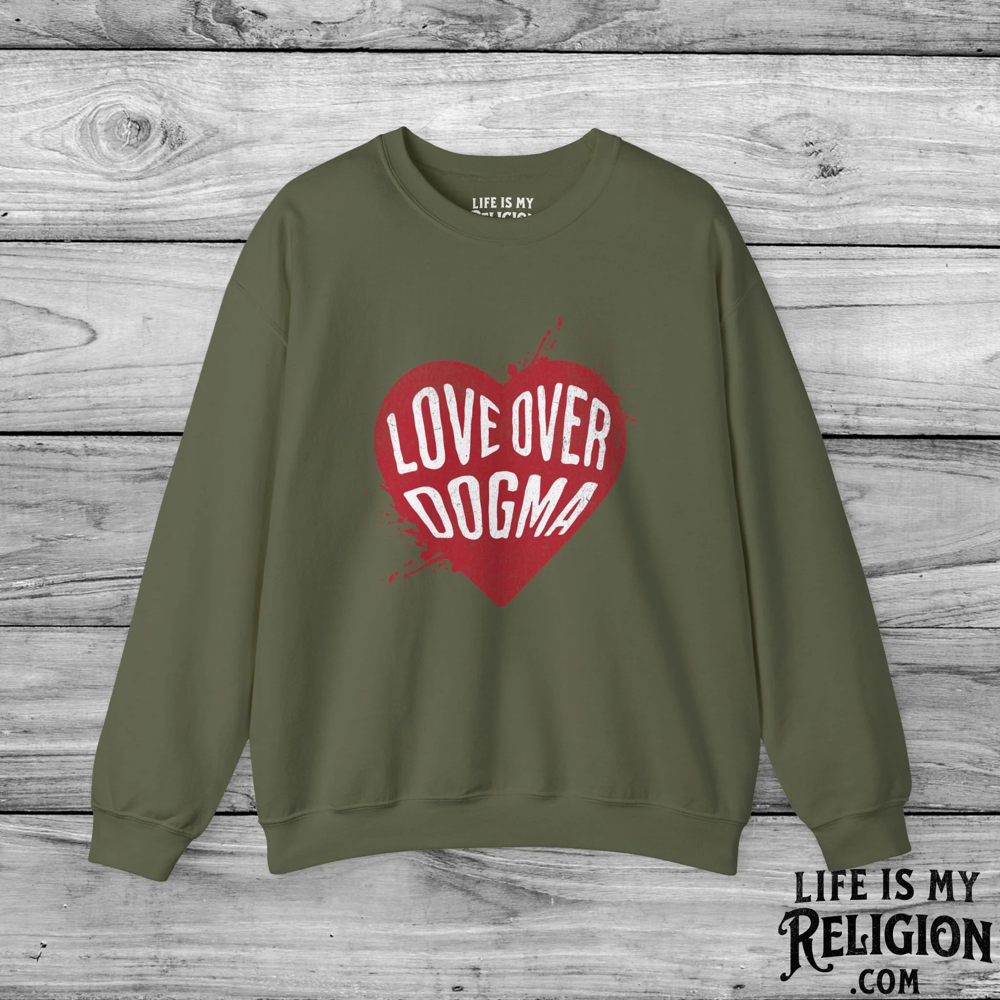 Love Over Dogma - Crewneck Sweatshirt