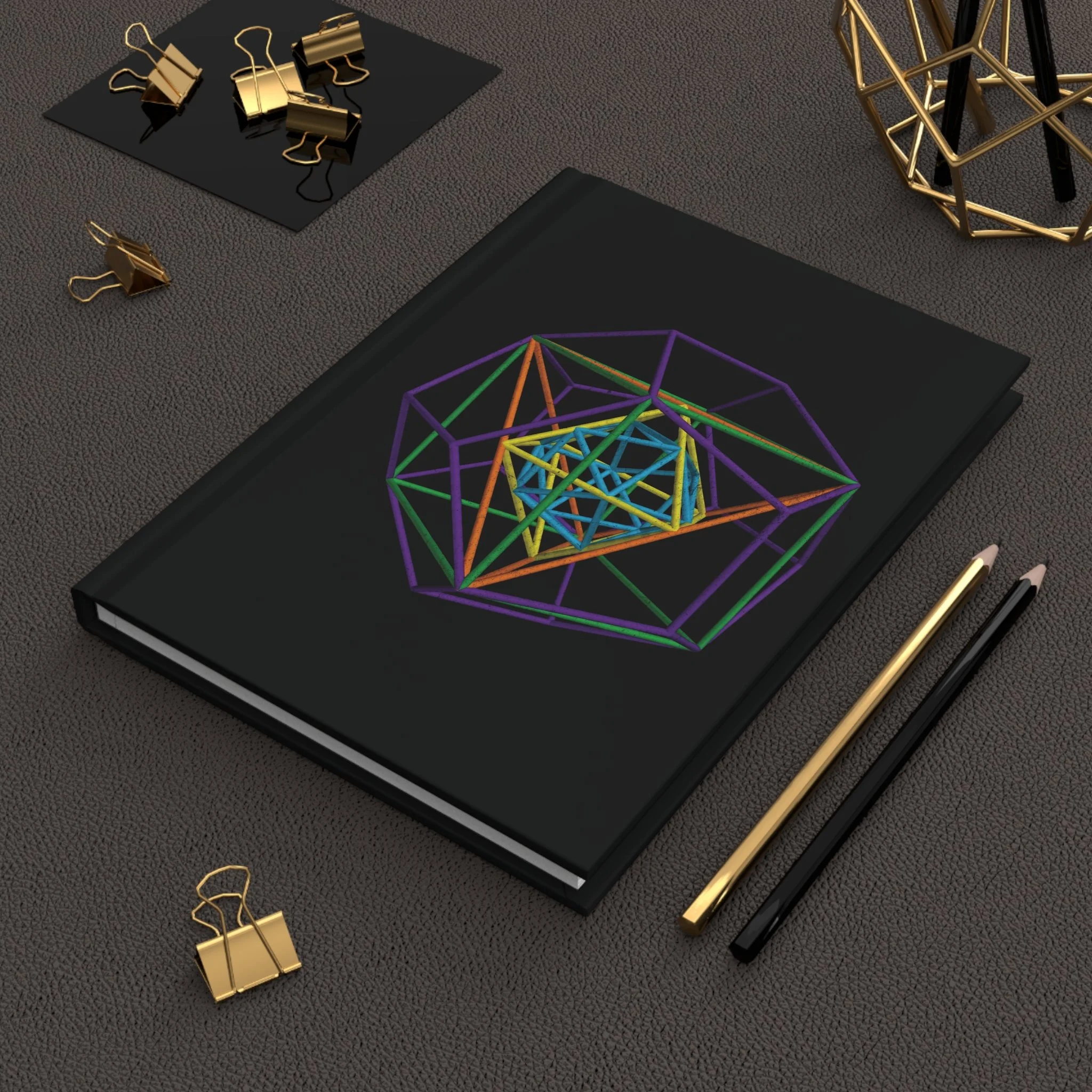 Metatron's Cube 3D - Hardcover Journal