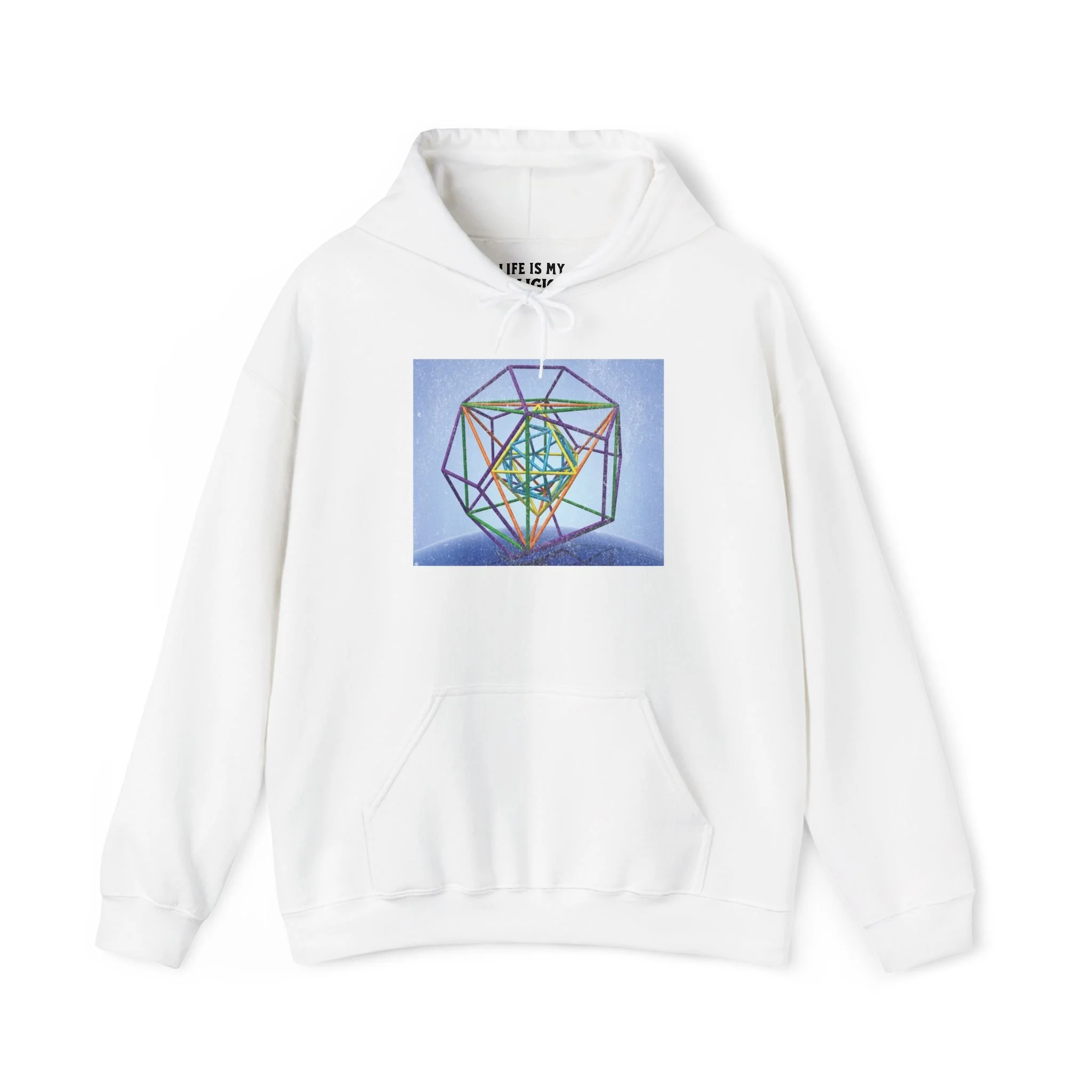 Metatron's Cube Over Earth - Hoodie