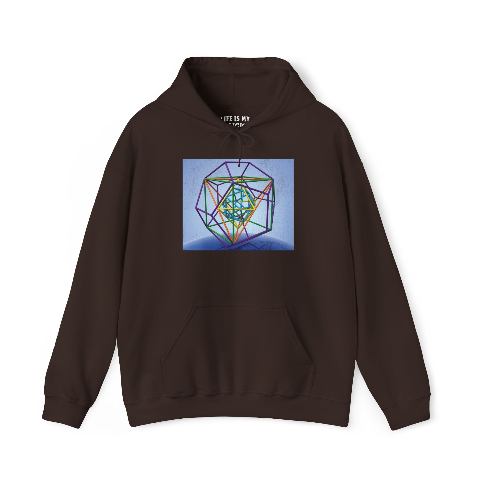 Metatron's Cube Over Earth - Hoodie