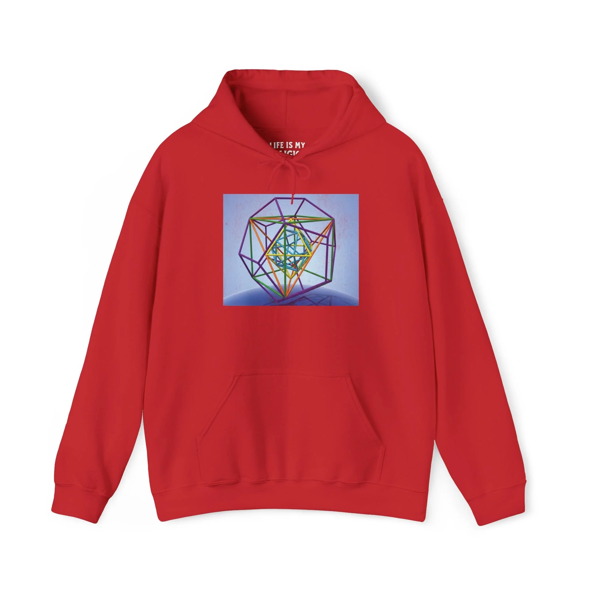 Metatron's Cube Over Earth - Hoodie