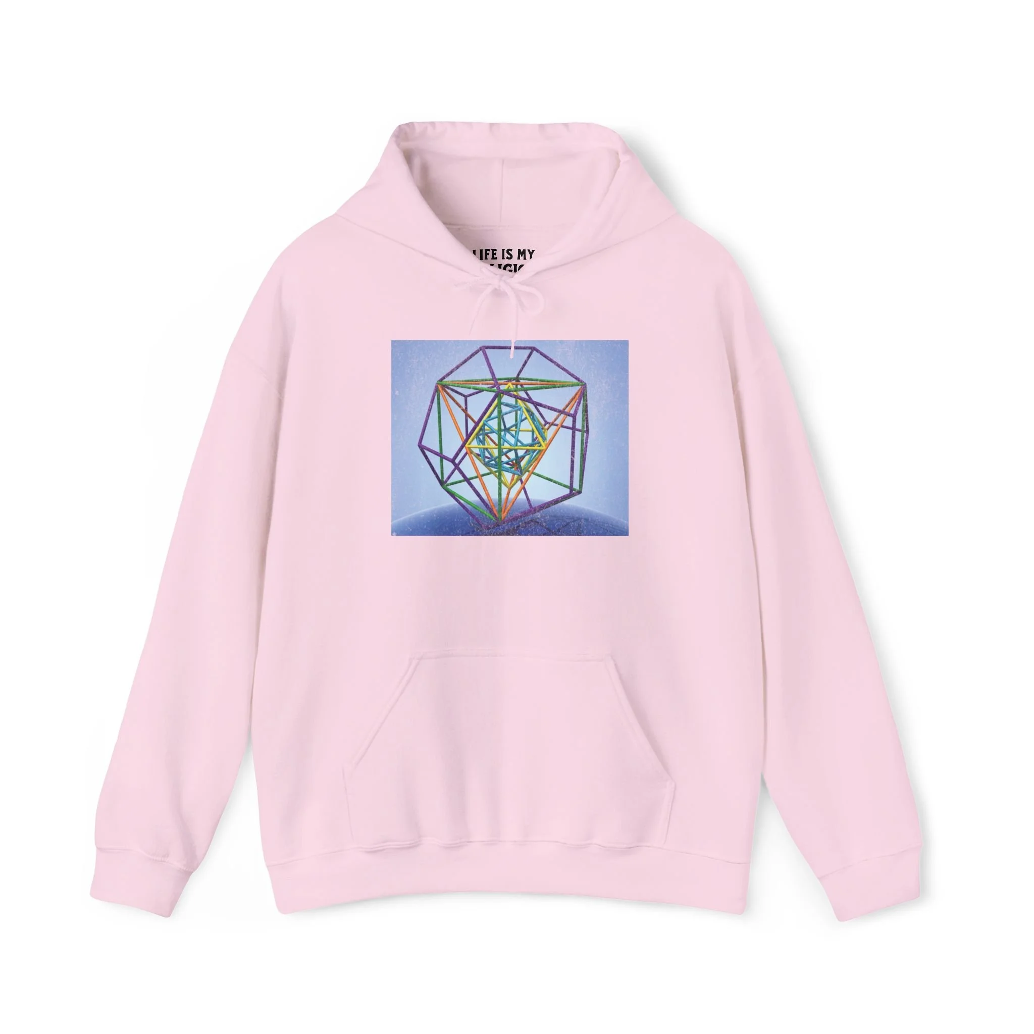 Metatron's Cube Over Earth - Hoodie