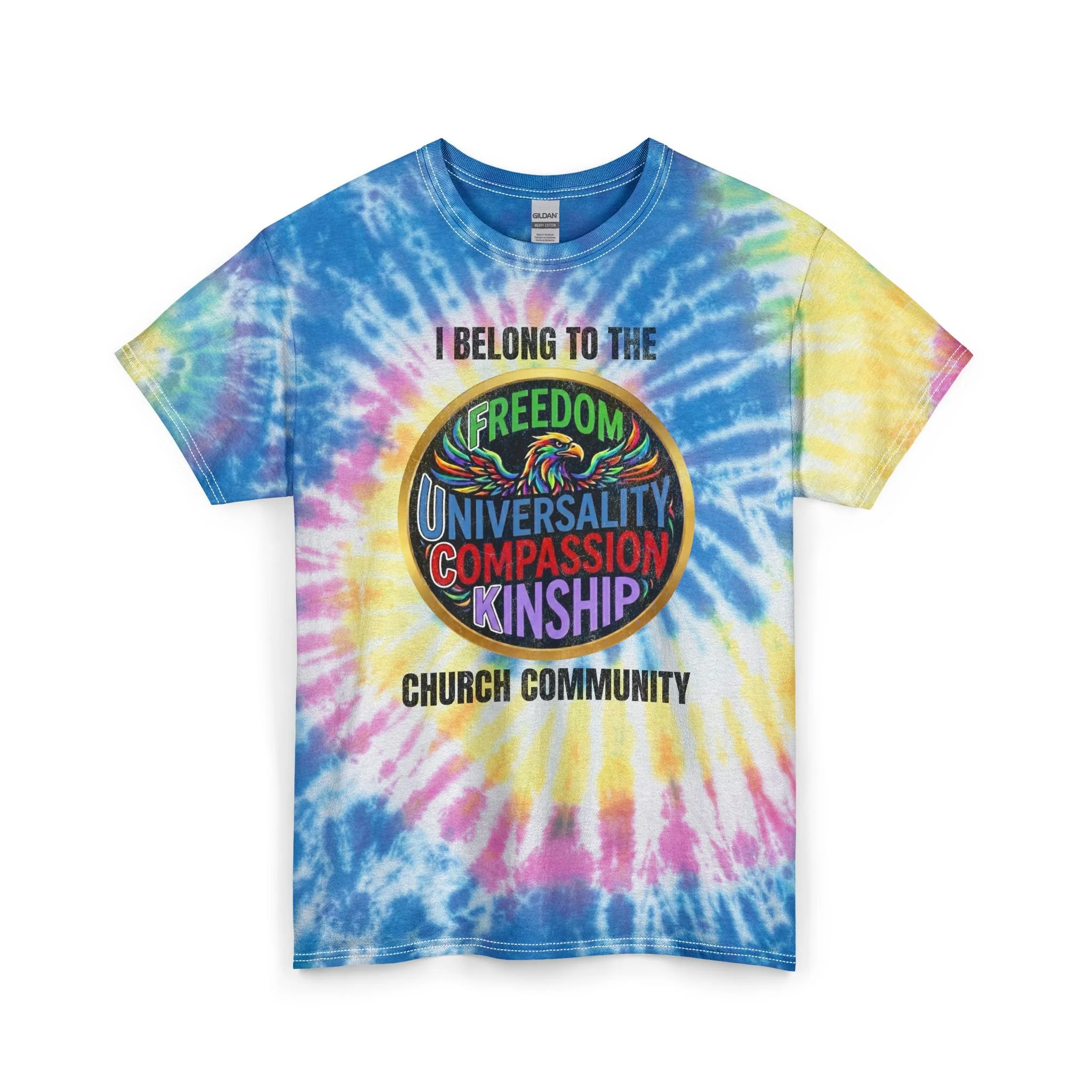 I Belong to the F.U.C.K. Church Community - Tie Dye Cotton Tee (5 Colors)