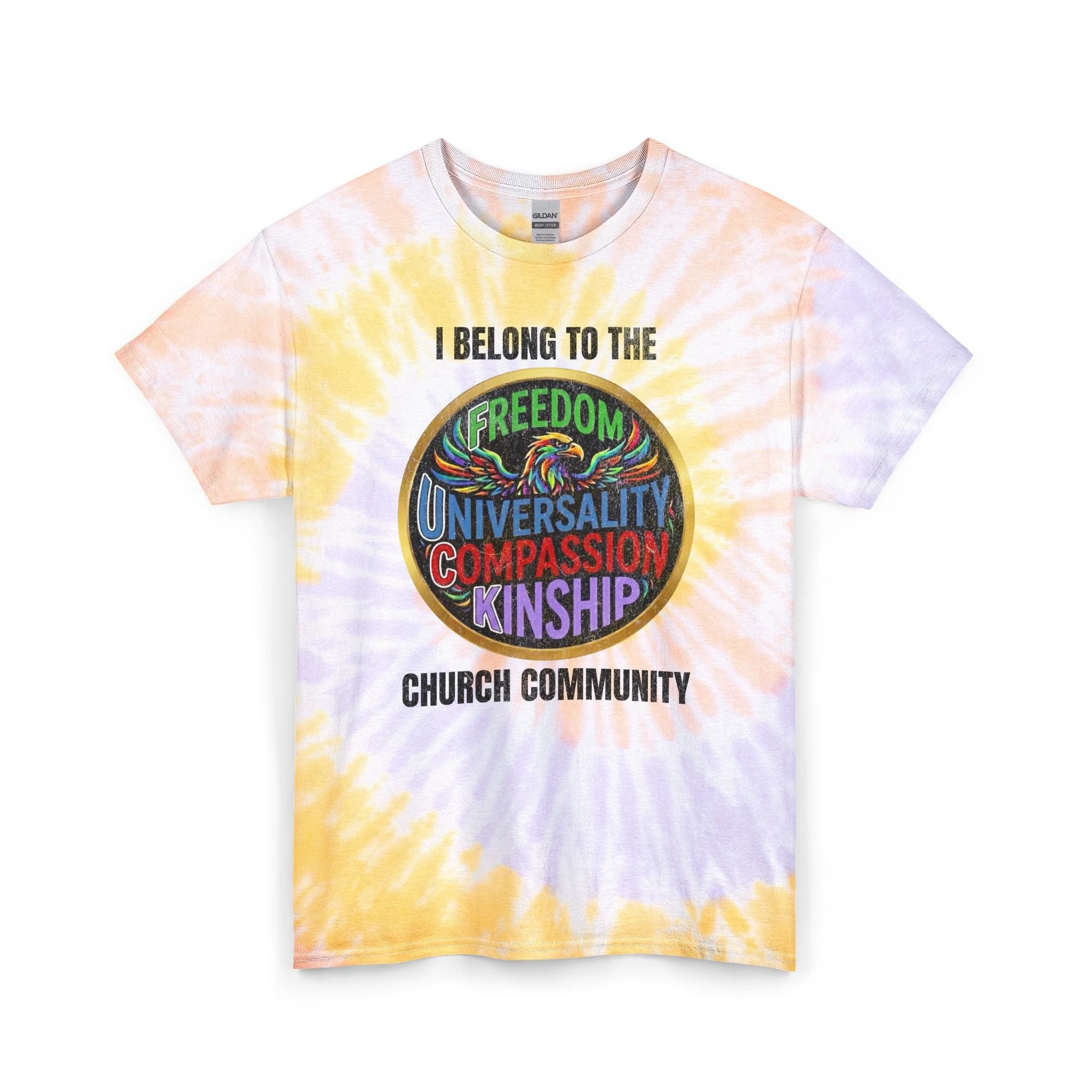 I Belong to the F.U.C.K. Church Community - Tie Dye Cotton Tee (5 Colors)