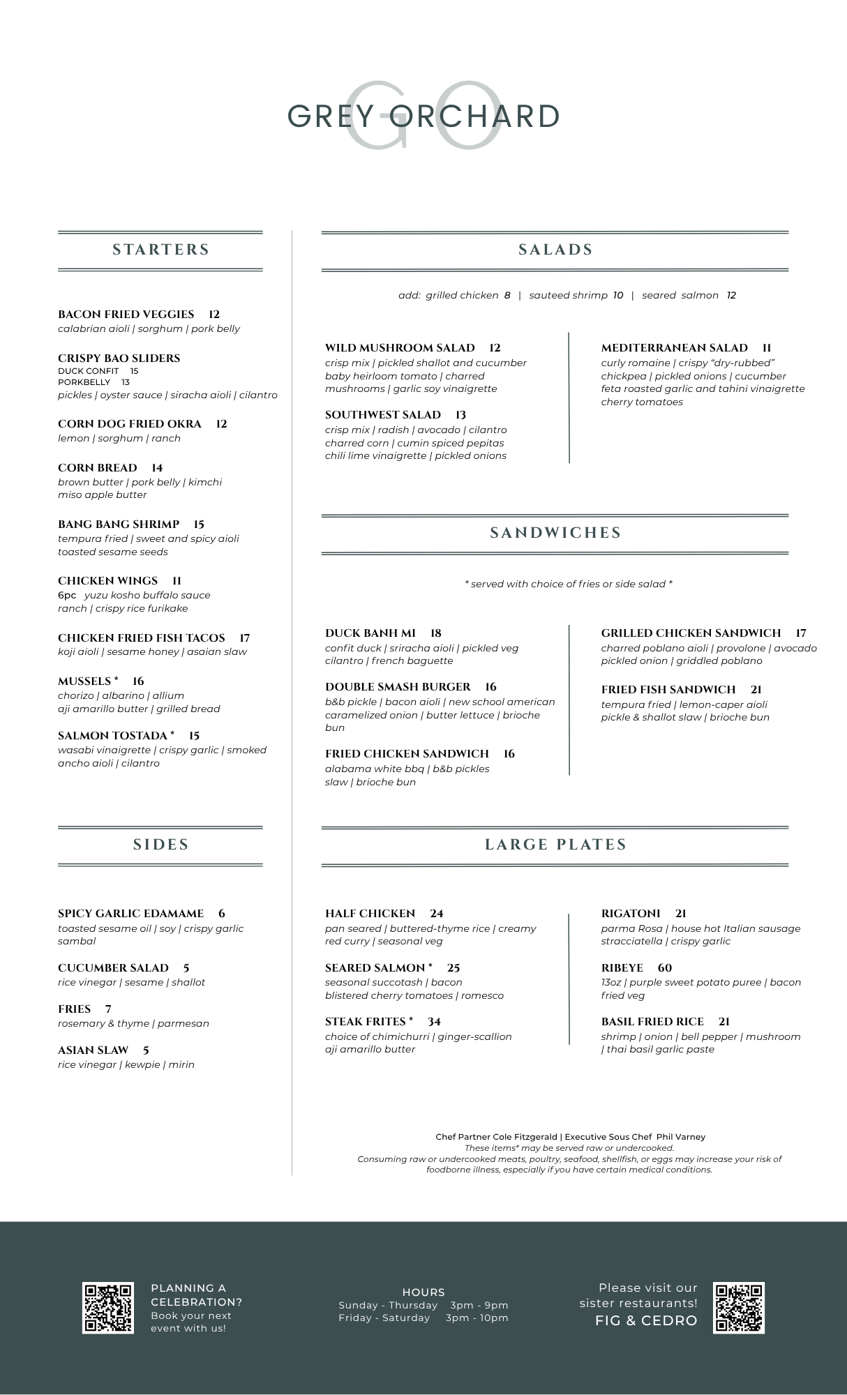 Dinner | Discover Exceptional Dining Now — GREY ORCHARD