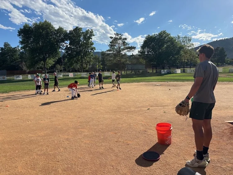 Infield and hitting clinic