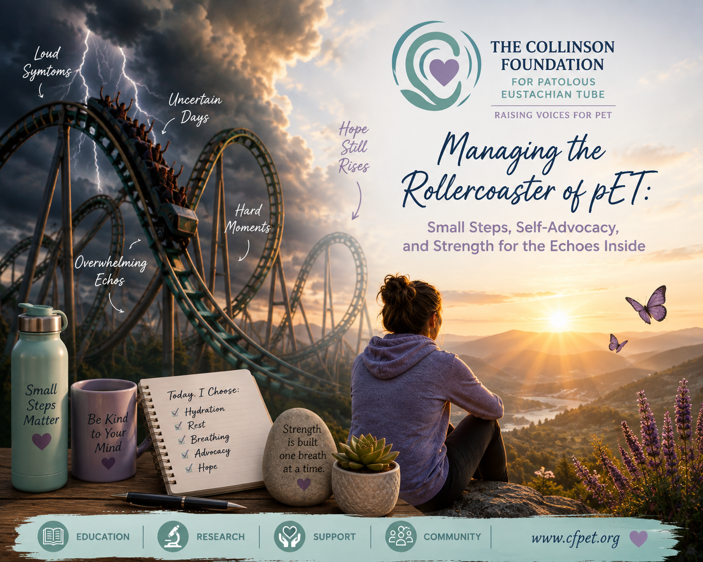 Managing the Rollercoaster of pETD: Small Steps, Self-Advocacy, and Strength for the Echoes Inside