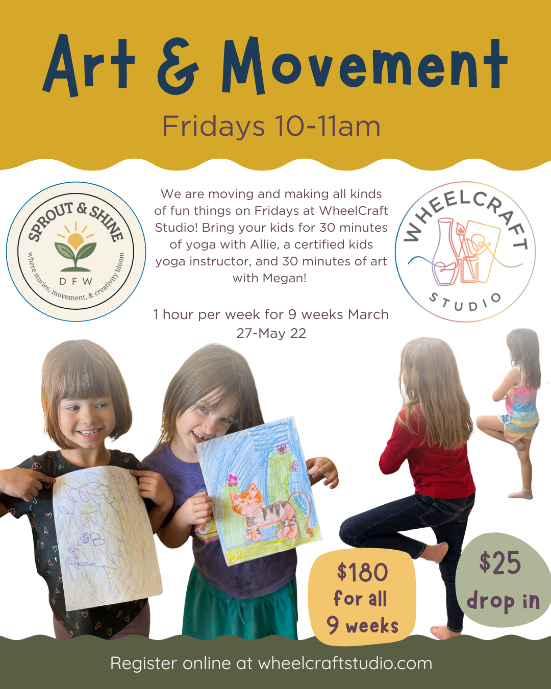 Kids Art & Movement @ WheelCraft Studio