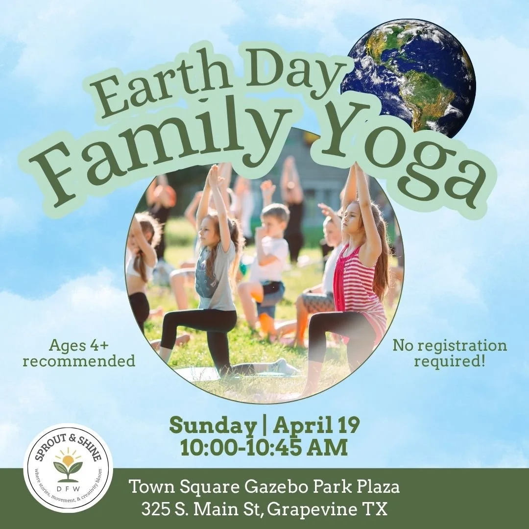 Earth Day Family Yoga Flow 4/19 @ Grapevine Main St. Gazebo