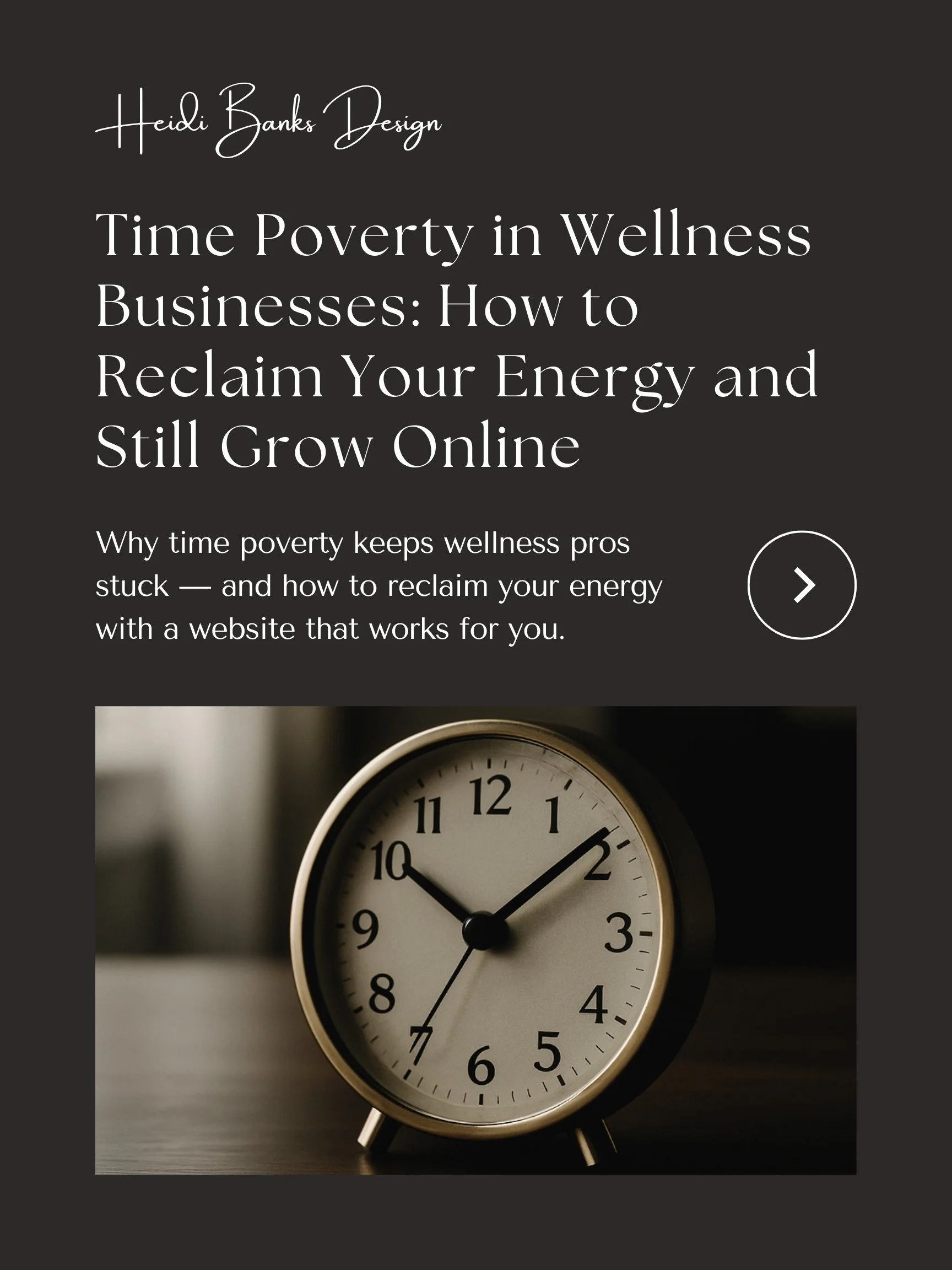 Time Poverty in Wellness Businesses: How to Reclaim Your Energy and Still Grow Online