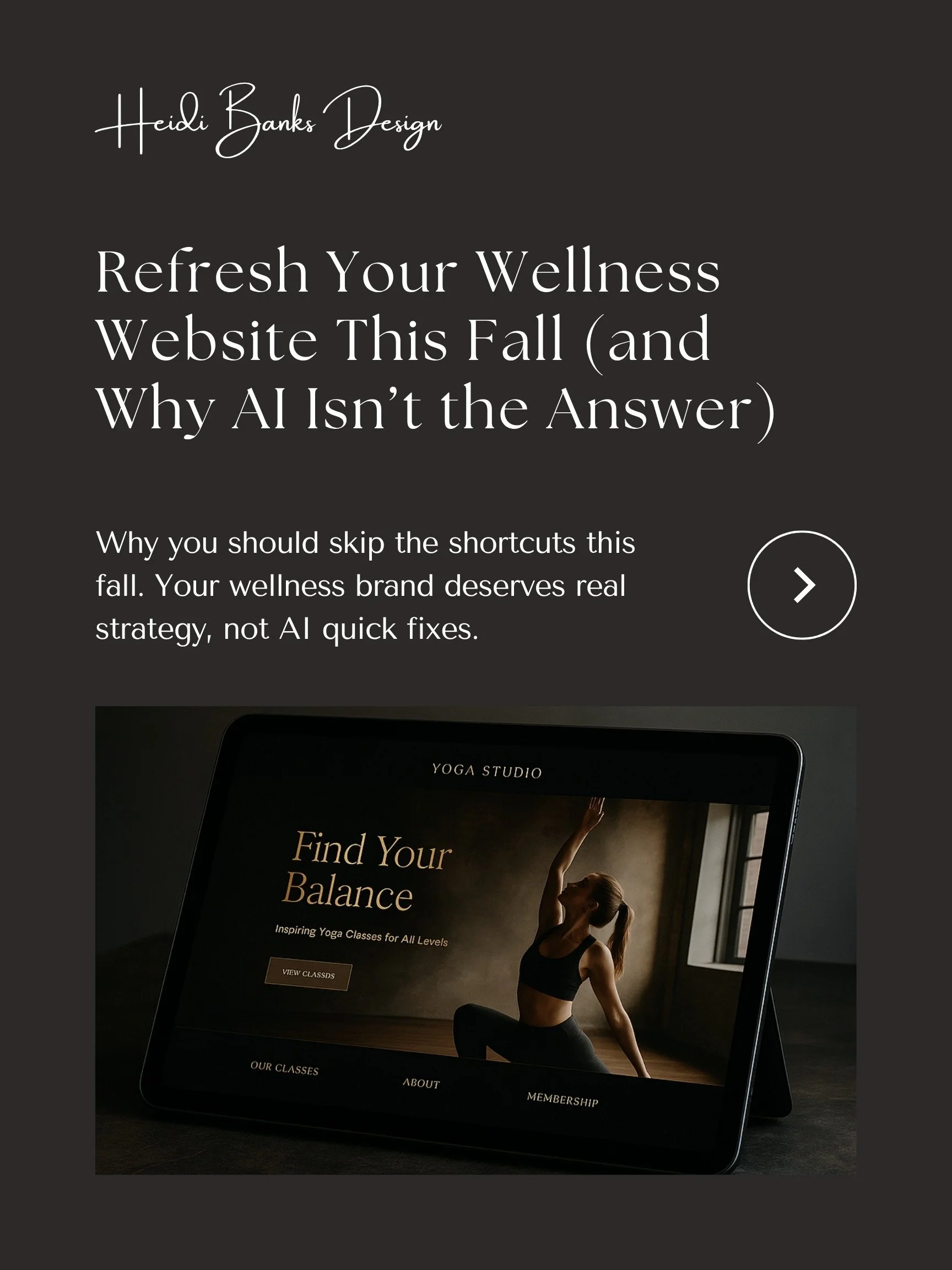 Refresh Your Wellness Website This Fall (and Why AI Isn’t the Answer)