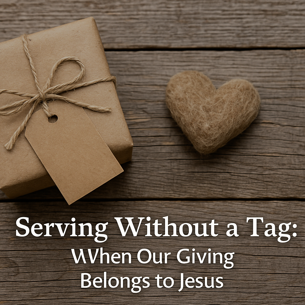 Serving Without a Tag: When Our Giving Belongs to Jesus