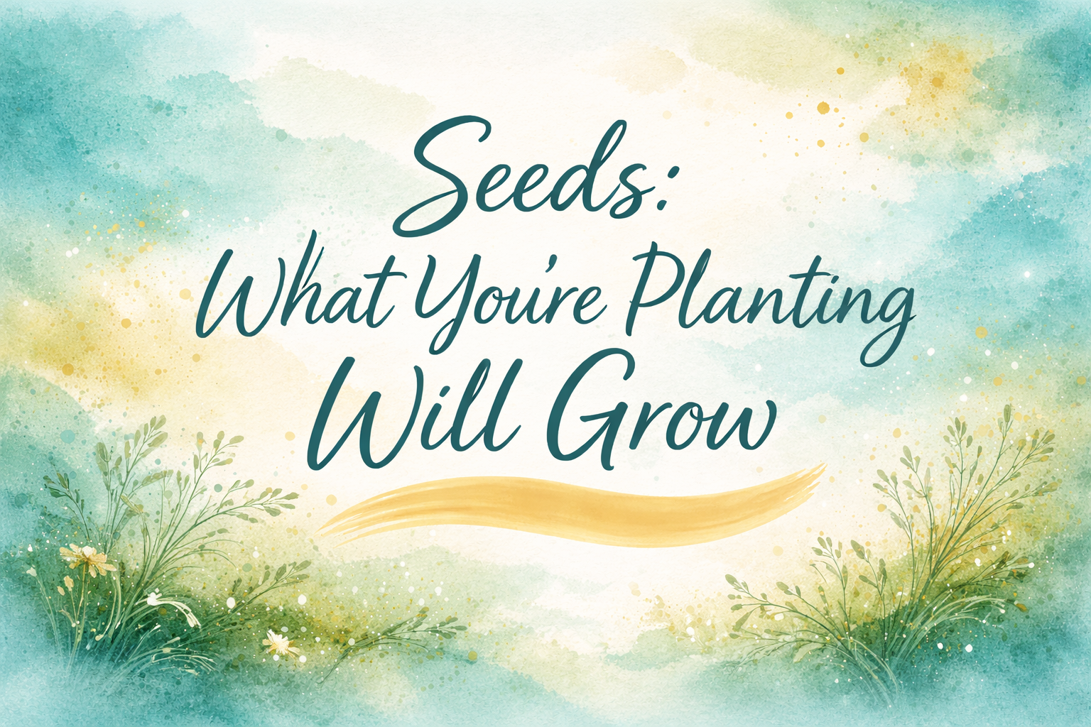 Seeds: What You’re Planting Will Grow