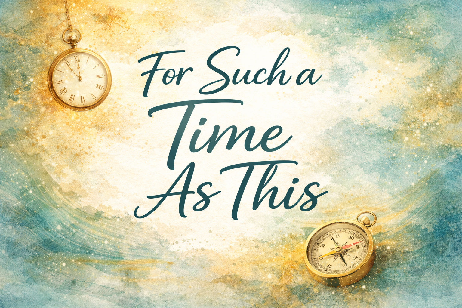 For Such a Time As This